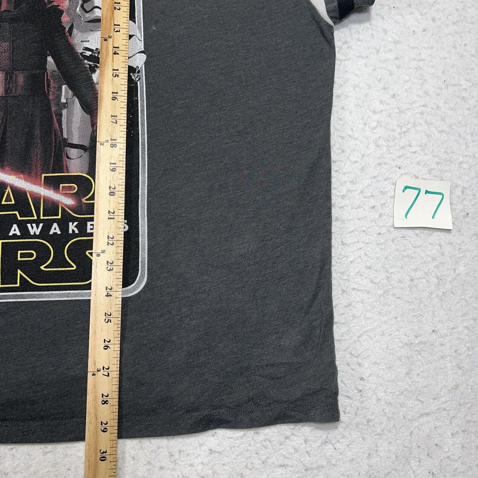 Disney Star Wars The Force Awakens XXL Gray Kylo Ren Graphic TShirt Size US XXL / EU 58 / 5 - 12 Thumbnail