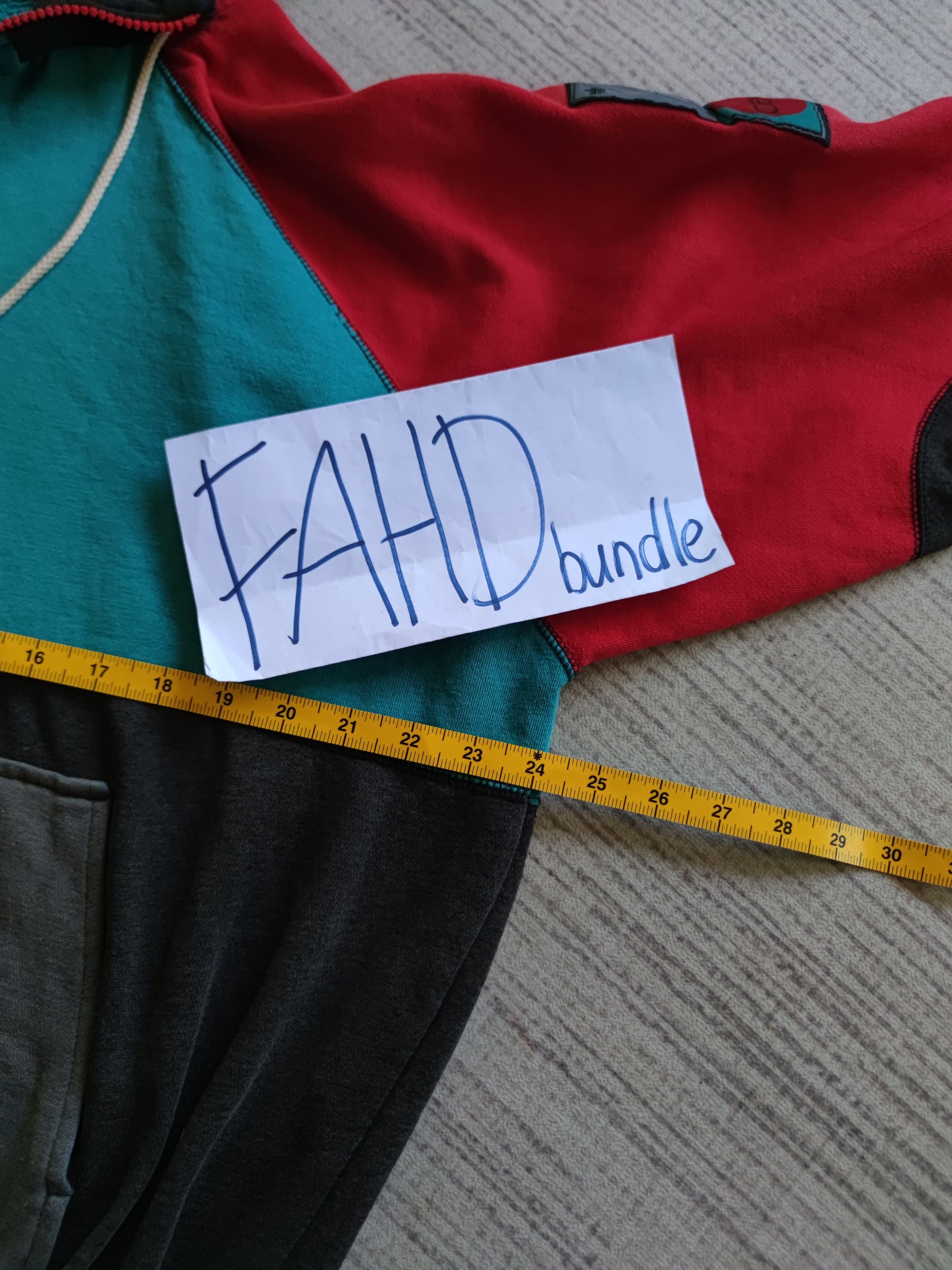 Adidas Vintage Multicolour Adidas Half Zipper Hoodie Size US L / EU 52-54 / 3 - 12 Thumbnail