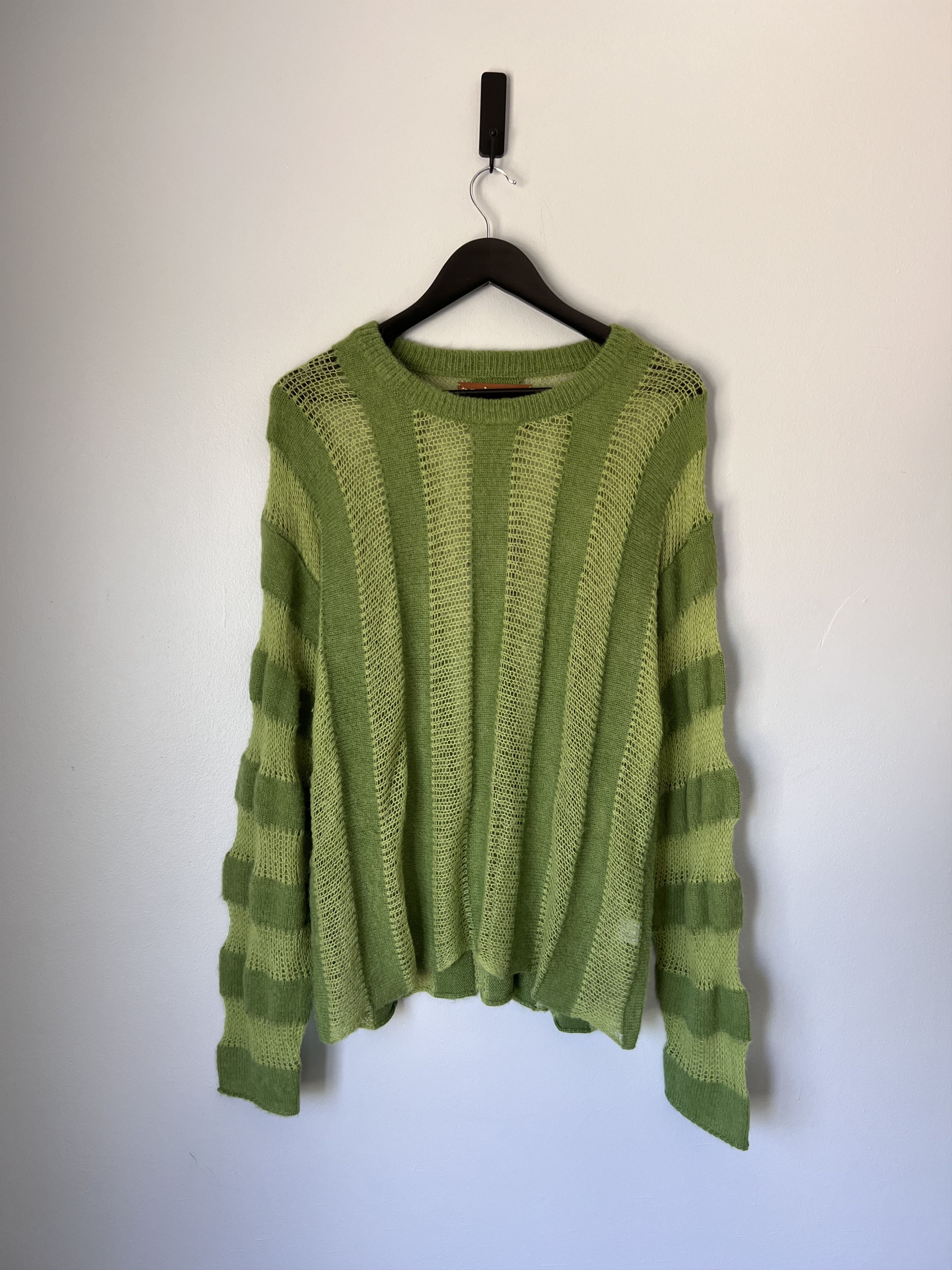 Pre-owned Brain Dead Threadbare Fuzzy Seater In Green