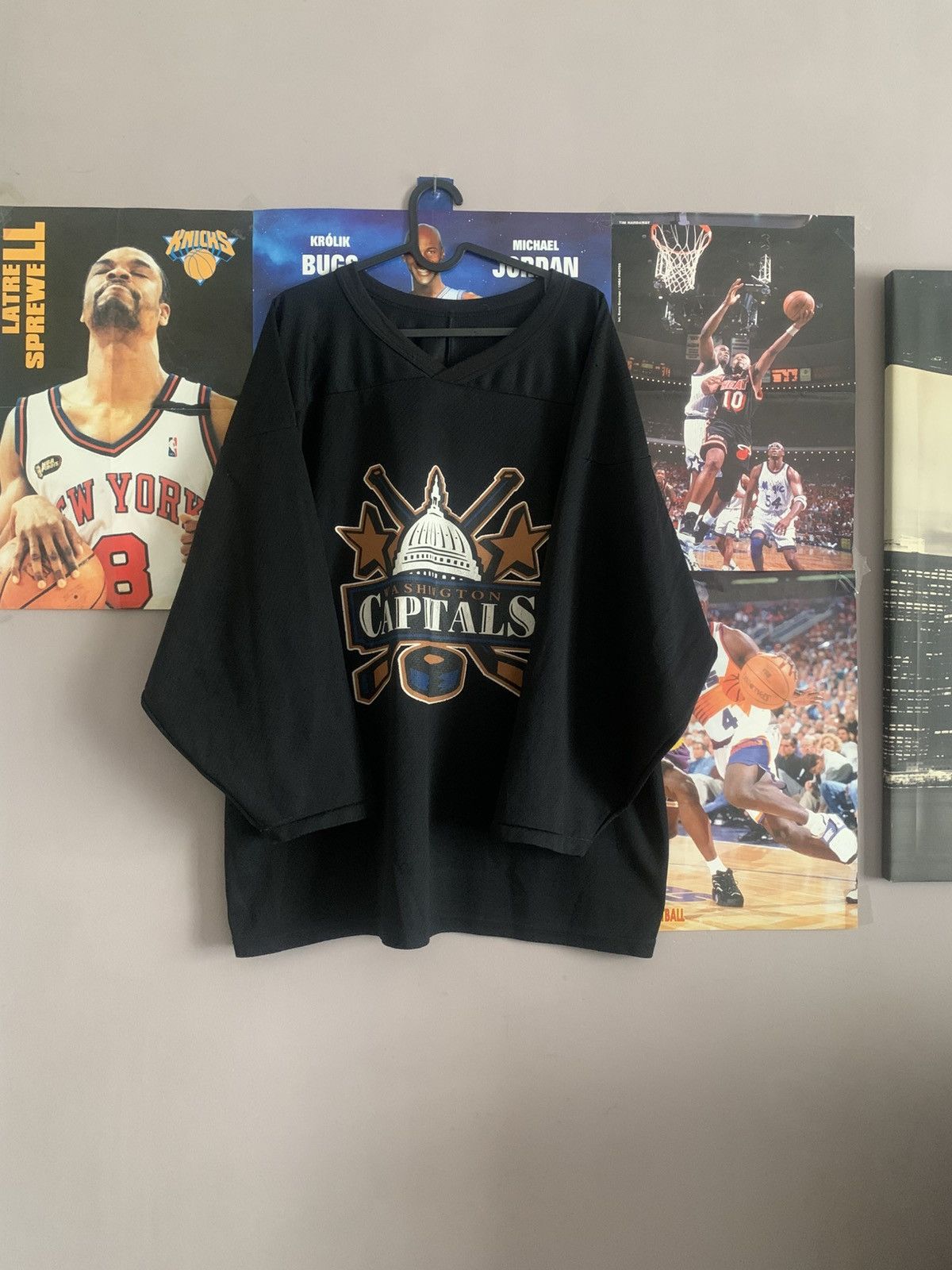 Ccm × NHL × Vintage 90s Vintage CCM Washington Capitals Jersey Size US L / EU 52-54 / 3 - 1 Thumbnail