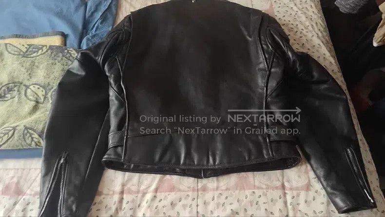 Other t Black leather motorcycle leather jacket Size US XS / EU 42 / 0 - 3 Thumbnail