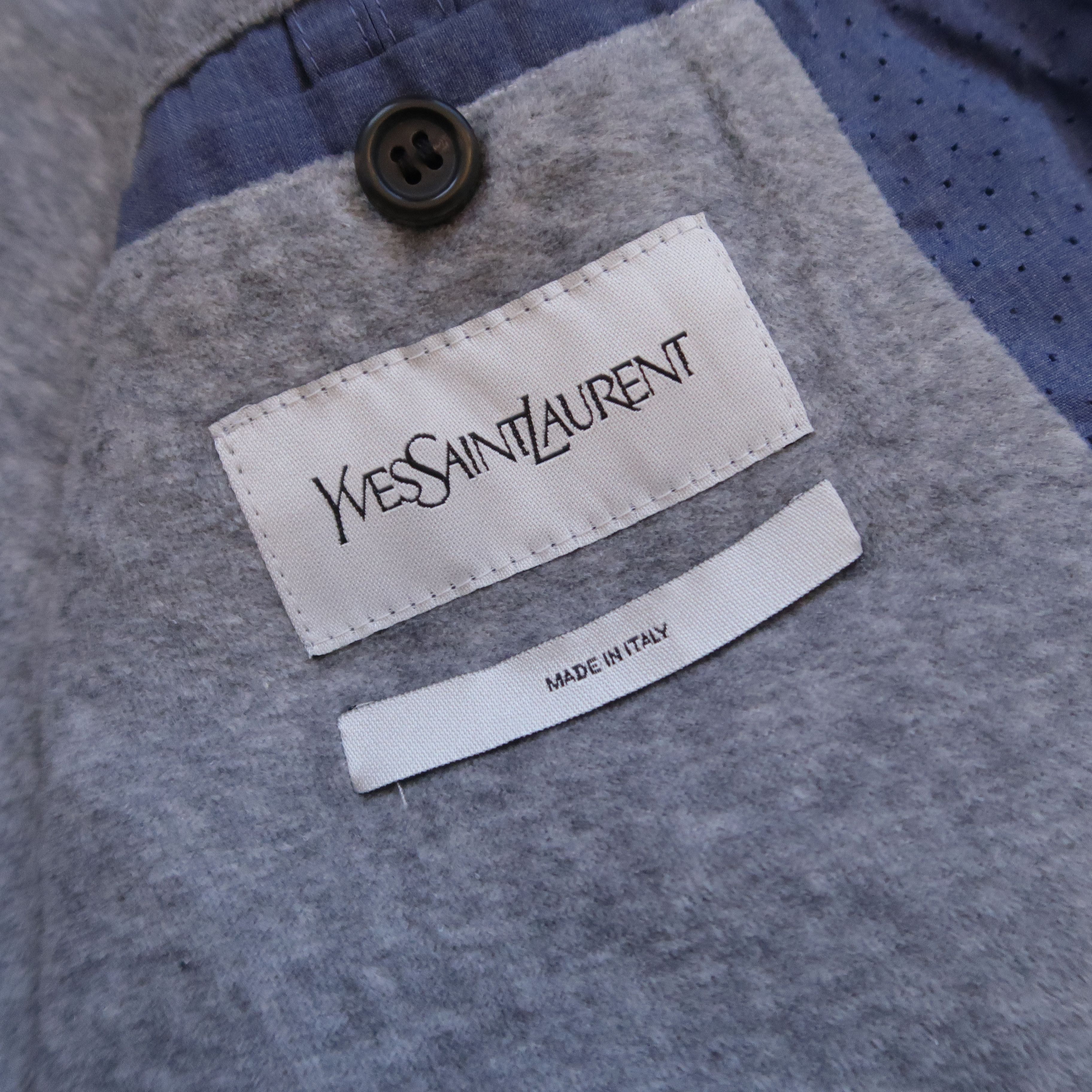 Saint Laurent Paris 2010 Saint Laurent YSL Pour Homme Punch Hole Bomber Jacket Size US M / EU 48-50 / 2 - 12 Thumbnail