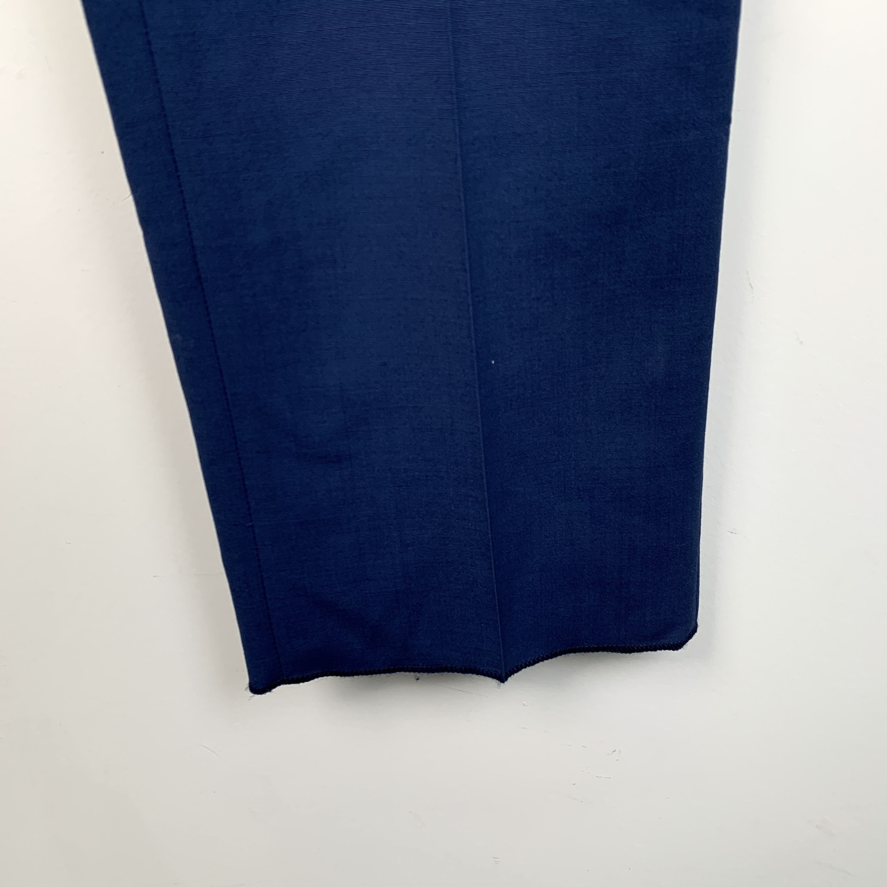 Dior Dior Blue Wool Straight-Leg Trousers (Size L) Size US 28 / EU 44 - 5 Thumbnail