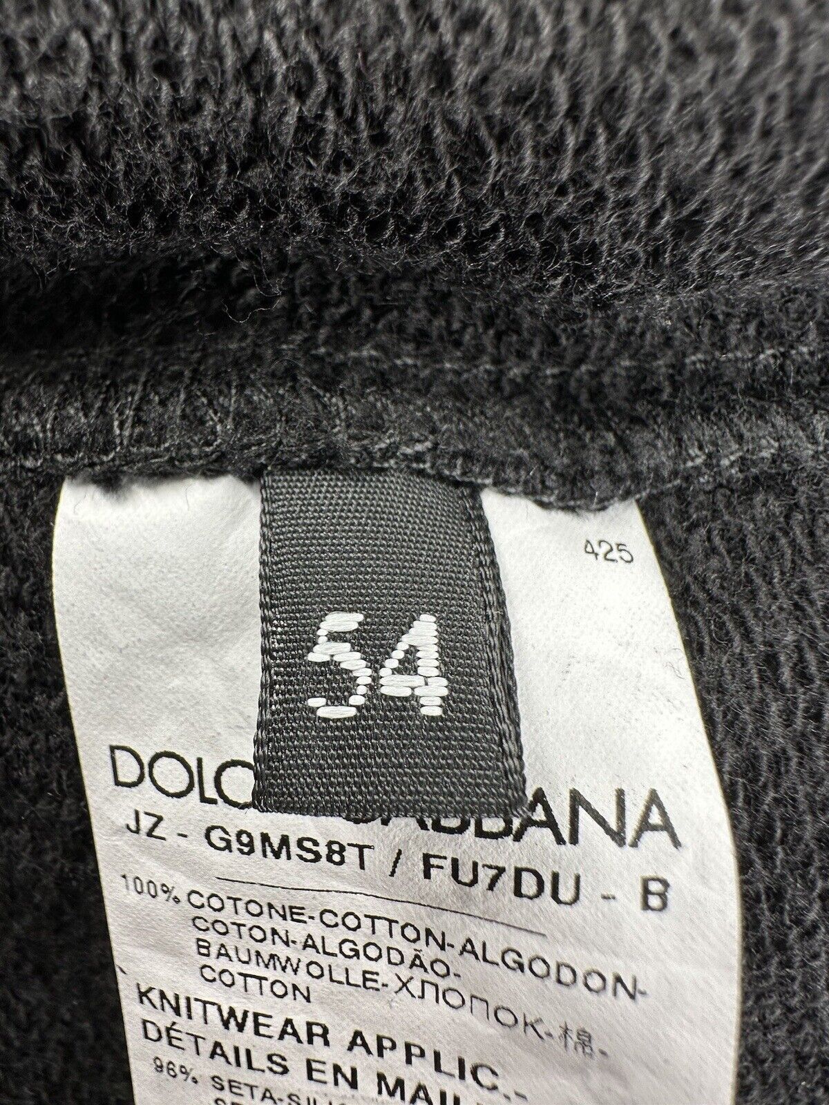 Dolce & Gabbana Size-54/XXL Dolce&Gabbana New Men's Sweatshirt Size US XL / EU 56 / 4 - 7 Thumbnail