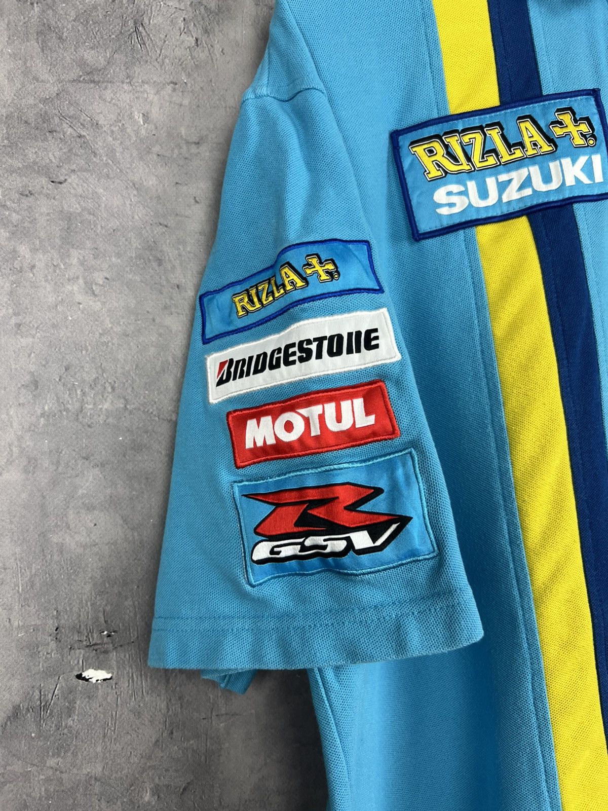 Vintage Suzuki Rizla Racing MotoGP - Polo Shirt size xl Size US XL / EU 56 / 4 - 6 Thumbnail