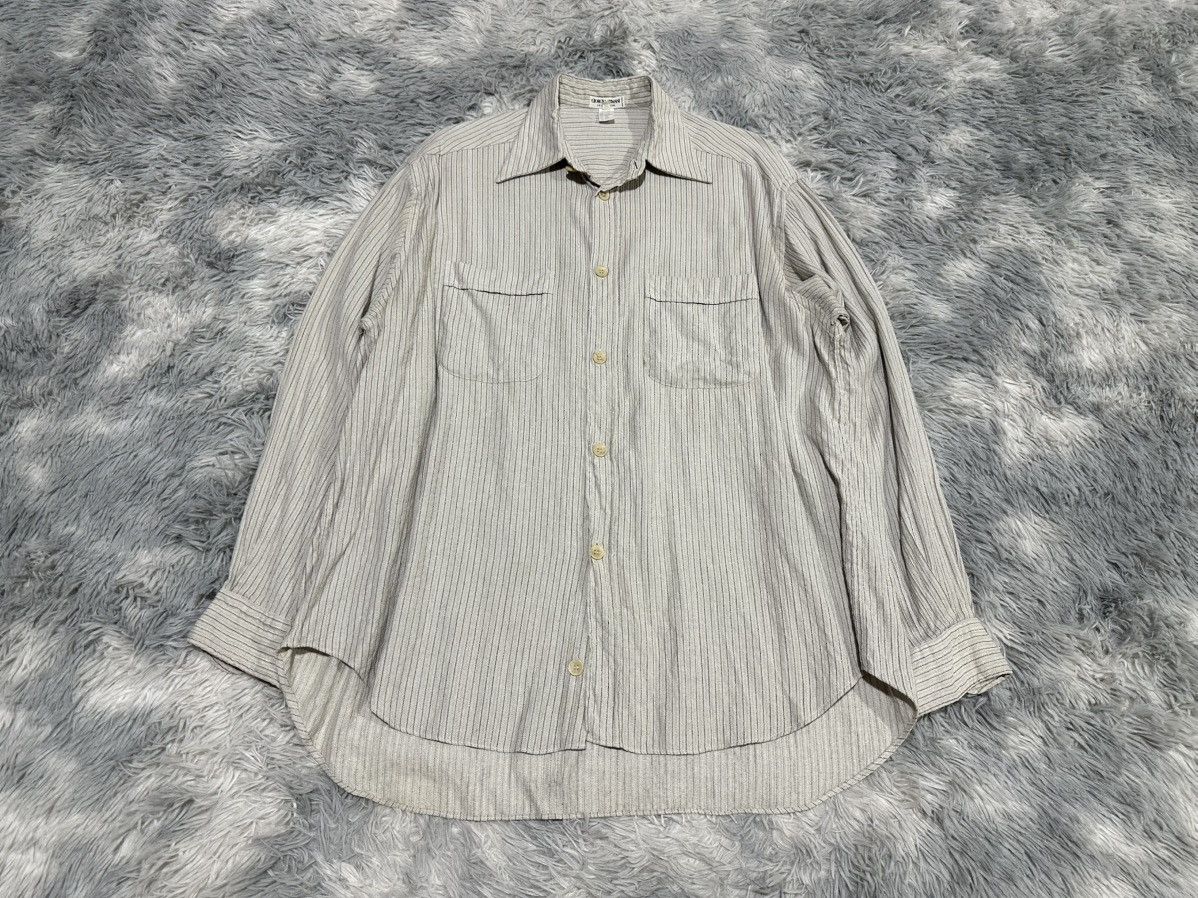 Giorgio Armani 🔥Vintage Giorgio Armani Shirt Double Pockets Size US L / EU 52-54 / 3 - 1 Thumbnail