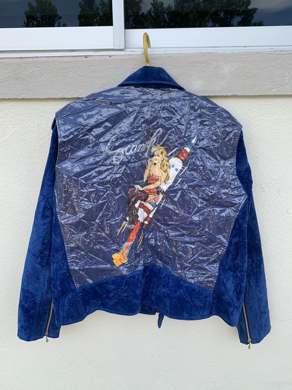 GOREWEAR × The Unbranded Brand Velvet Rider Style Jacket With Nice Print Rocket Ladies Size US M / EU 48-50 / 2 - 1 Thumbnail