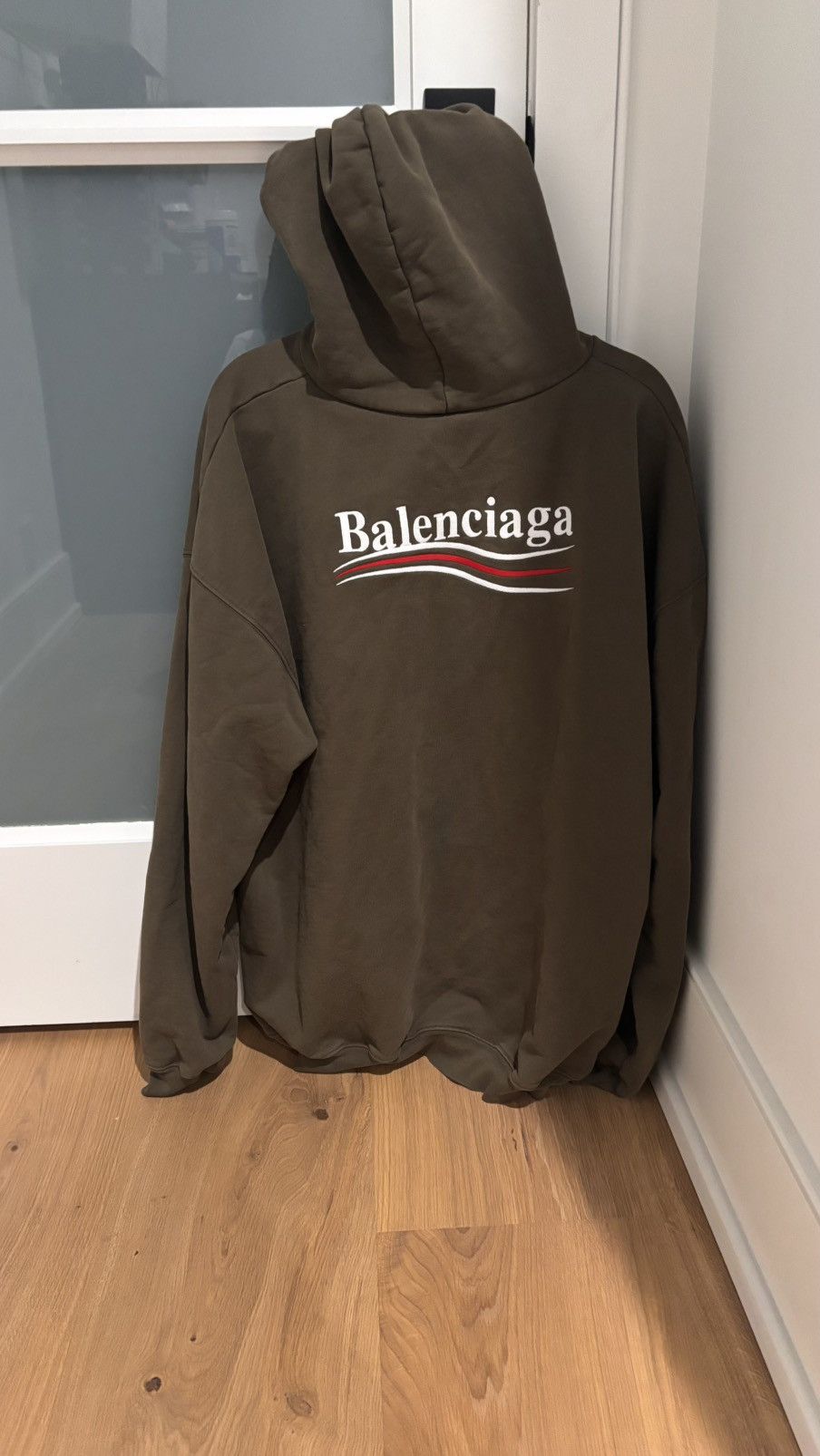 Balenciaga Balenciaga Logo Embroidered Oversized Hoodie Size US M / EU 48-50 / 2 - 5 Thumbnail