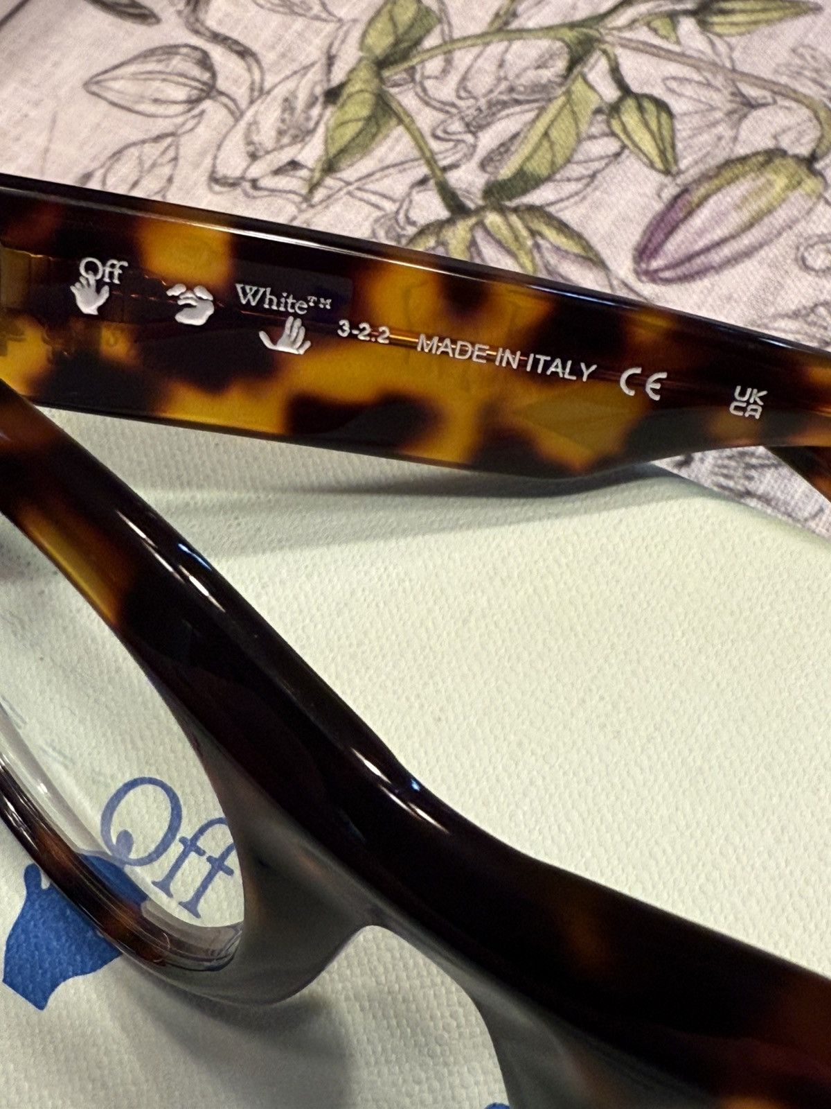 Off-White Off White Tortoise Prescription Glasses Size ONE SIZE - 3 Thumbnail