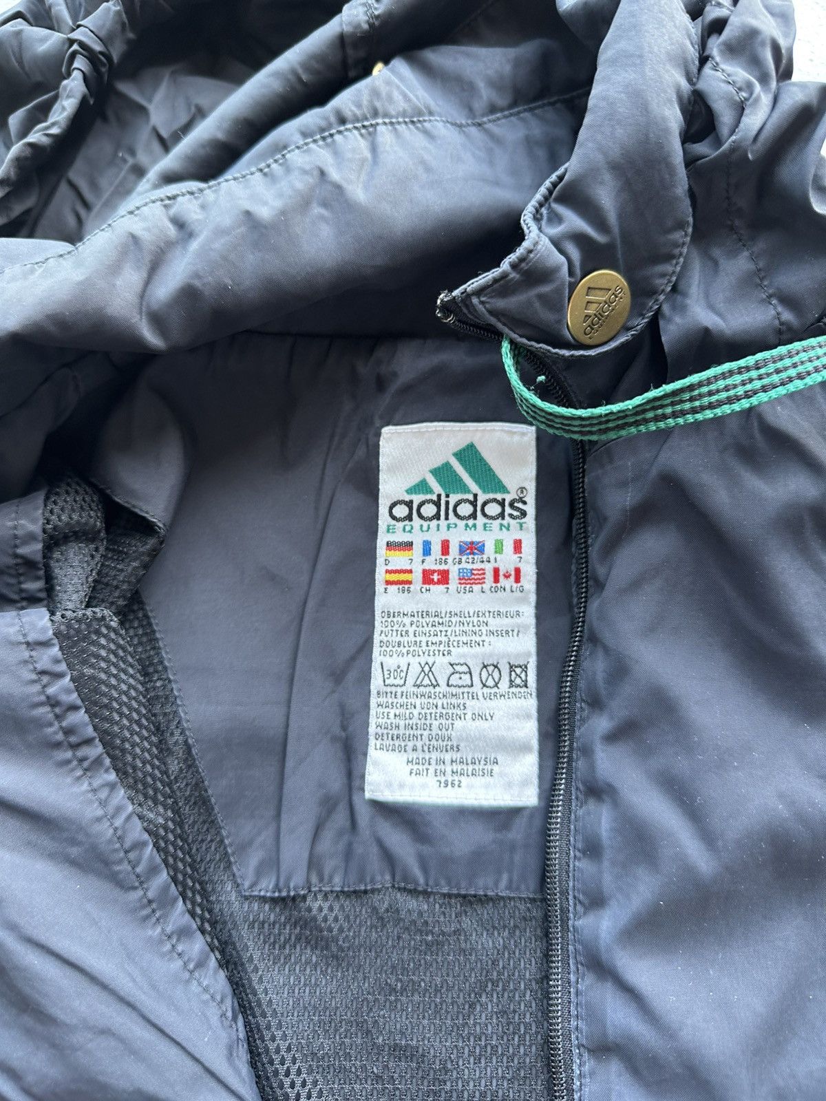 Adidas 🚨 VNTG ADIDAS EQUIPMENT JACKET WINTBREAKER LIGHT JACKET Size US L / EU 52-54 / 3 - 15 Thumbnail