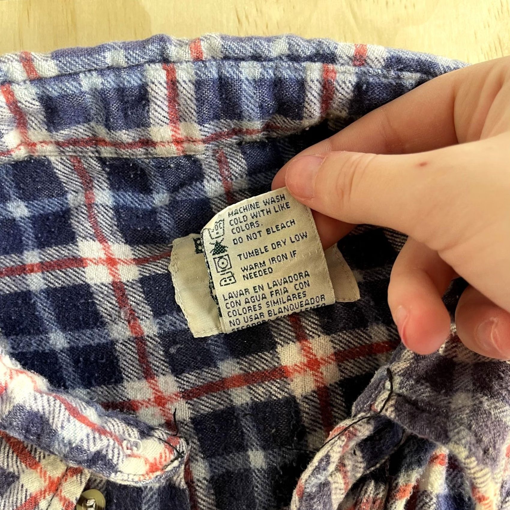 Vintage Bay Trading Co Shirt Mens 2XL Blue Plaid Flannel Long Sleeve Button Up Workwear Size US XXL / EU 58 / 5 - 4 Thumbnail