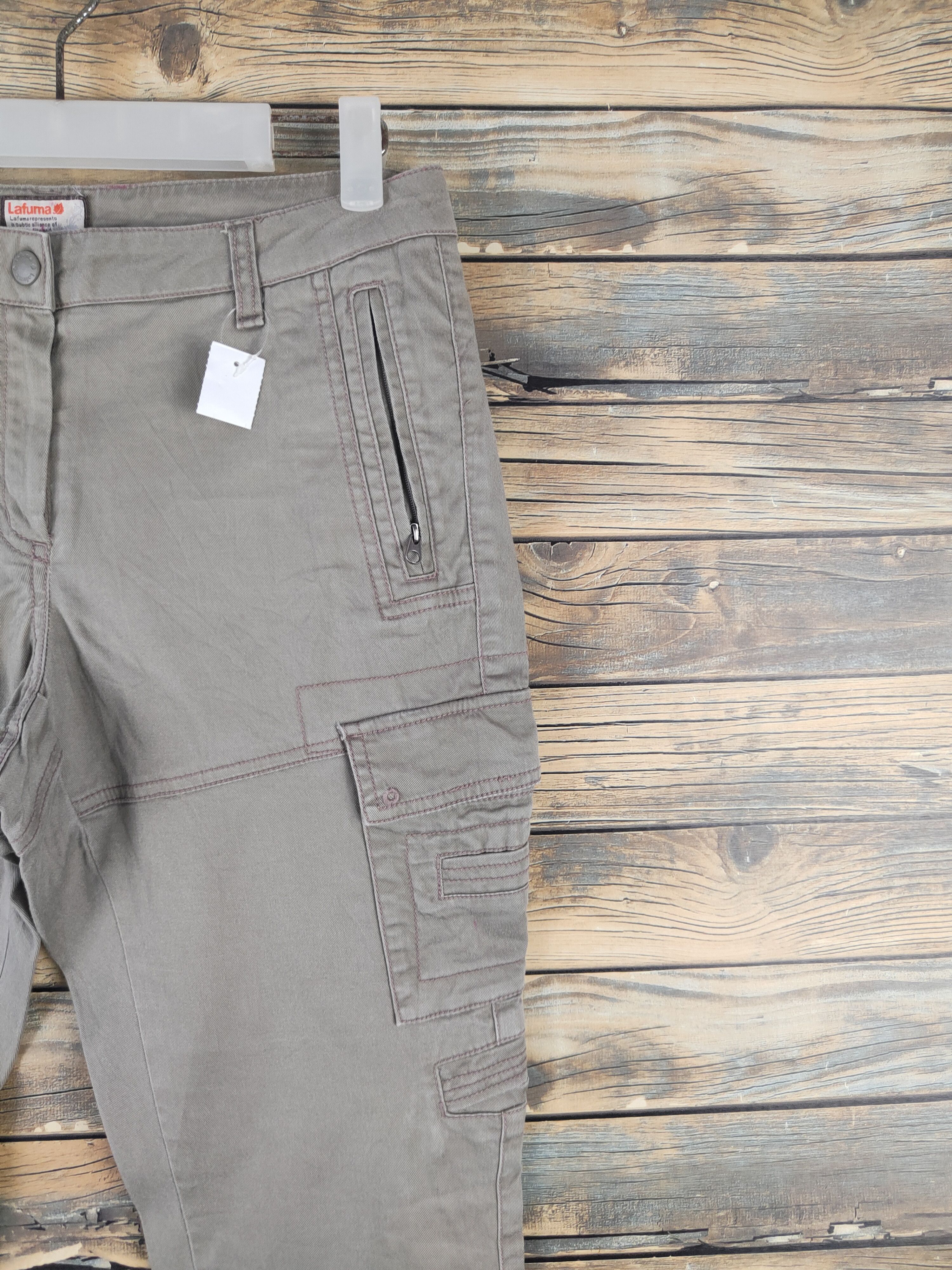 Japanese Brand DL Lafuma Olive Multipocket Tactical Cargo Pants #1772 Size 29" - 5 Thumbnail