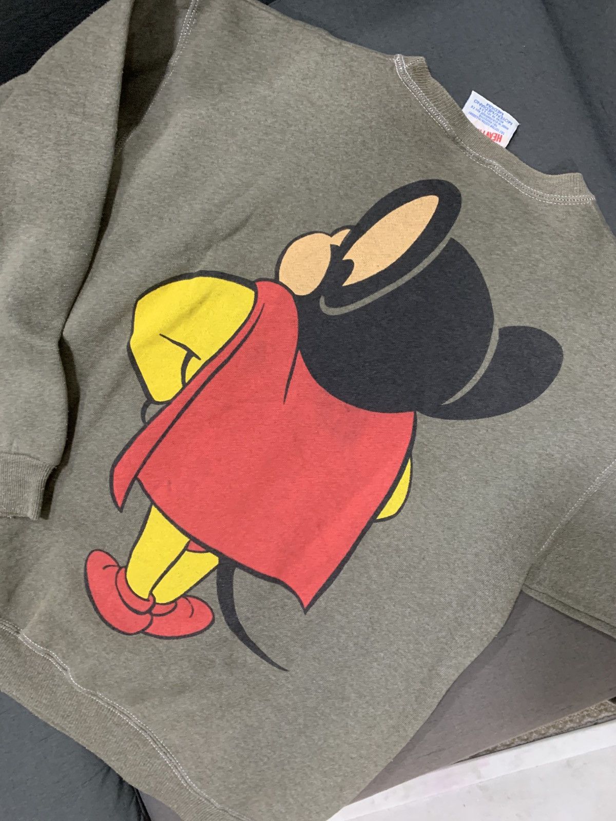 Cartoon Network Vintage Mighty Mouse mirror big print sweatshirt Size US M / EU 48-50 / 2 - 2 Thumbnail