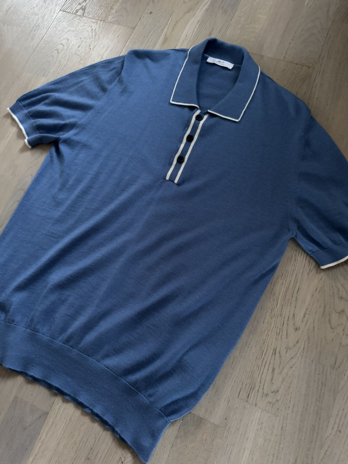 Mr P. MR P. knit polo tshirt SEE ALL PHOTOS FOR REAL TAPE MEASURES Size US XL / EU 56 / 4 - 1 Thumbnail