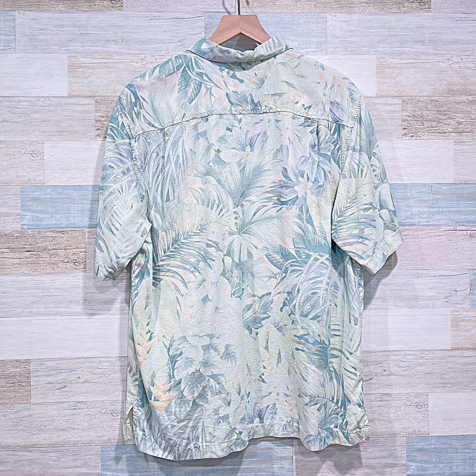 Tommy Bahama TOMMY BAHAMA 100% Silk Hawaiian Camp Shirt Beige Mens Medium Size US M / EU 48-50 / 2 - 4 Thumbnail