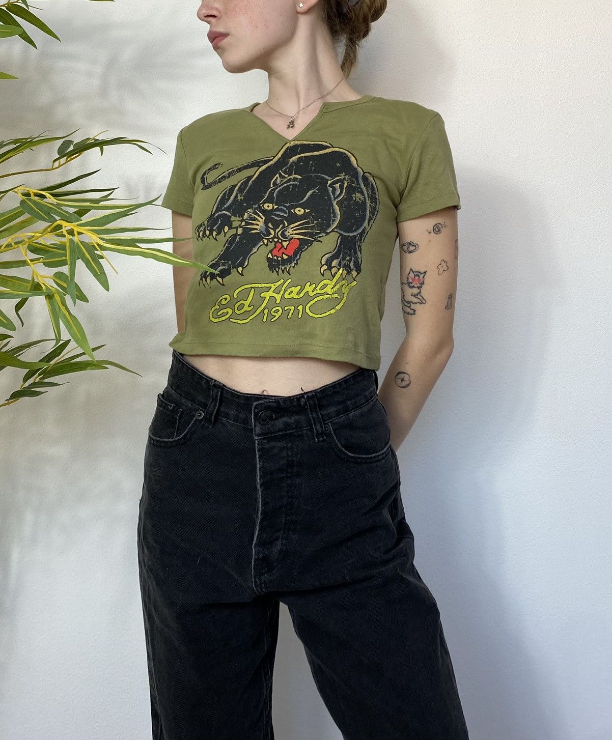 Ed Hardy ED HARDY TIGER T SHIRT TOP Size S / US 4 / IT 40 - 3 Thumbnail