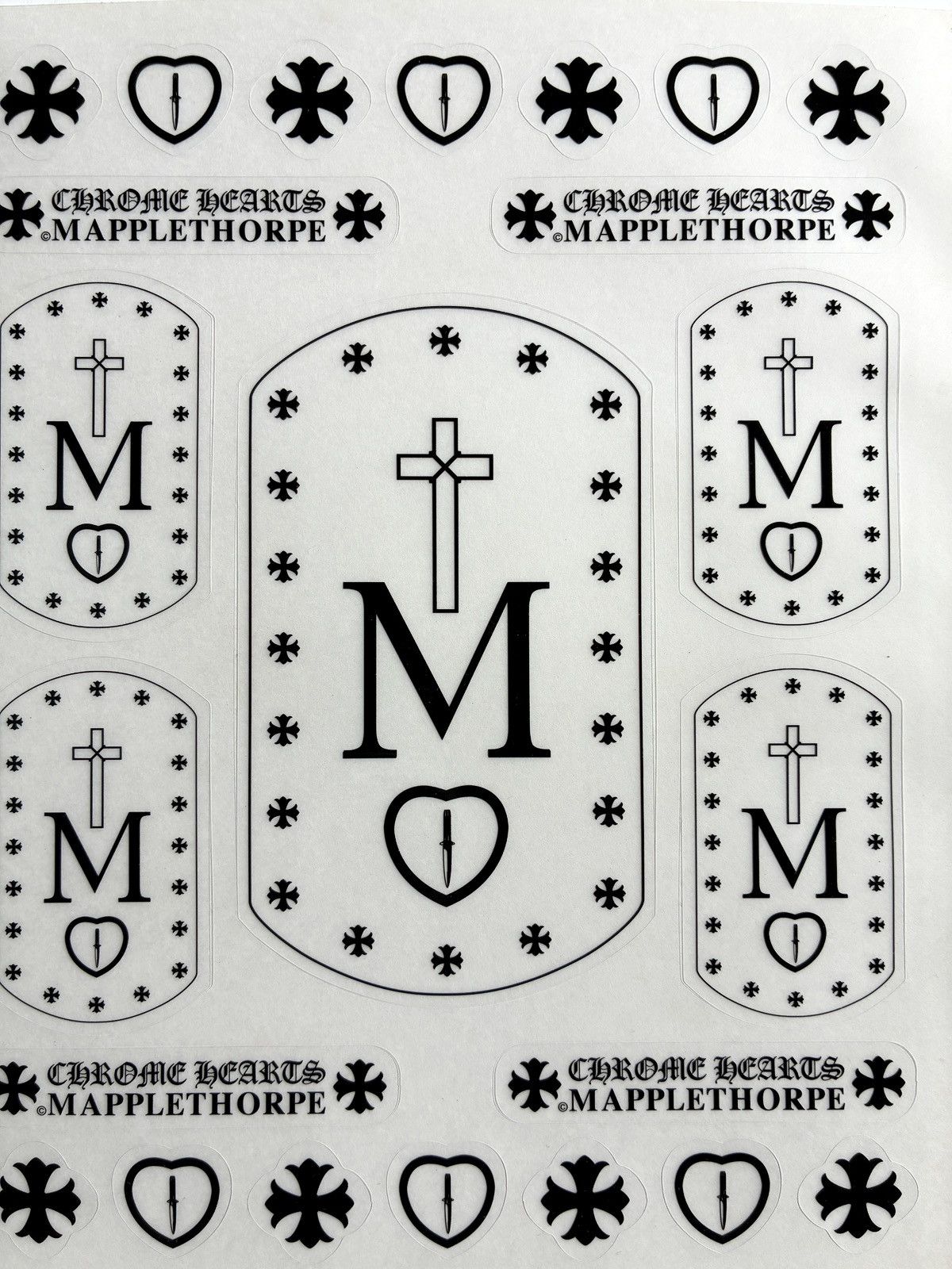 Chrome Hearts Chrome Hearts MAPPLETHORPE Sticker sheet Size ONE SIZE - 2 Thumbnail