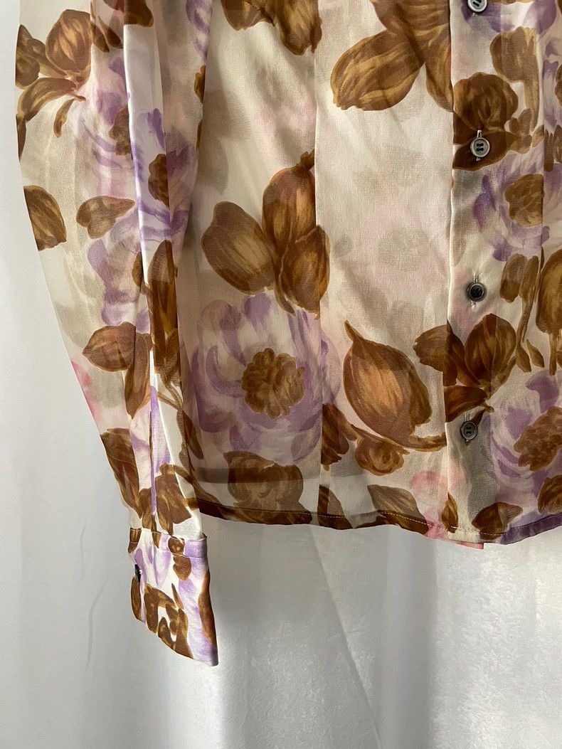 Comme des Garcons Comme des Garçons Medieval Ladies Floral Long Sleeve Shirt Size ONE SIZE - 4 Thumbnail