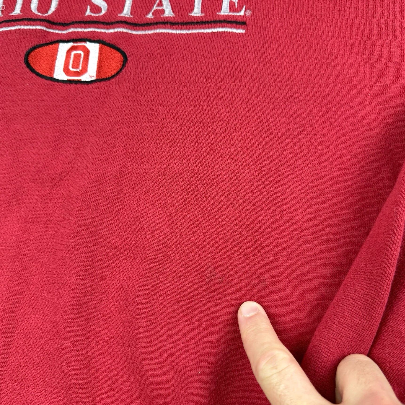 Vintage VINTAGE Briar Creek Sportswear Sweatshirt Adult Large Red Ohio State College Sports Crewneck 90s Y2K Mens Size US L / EU 52-54 / 3 - 5 Thumbnail