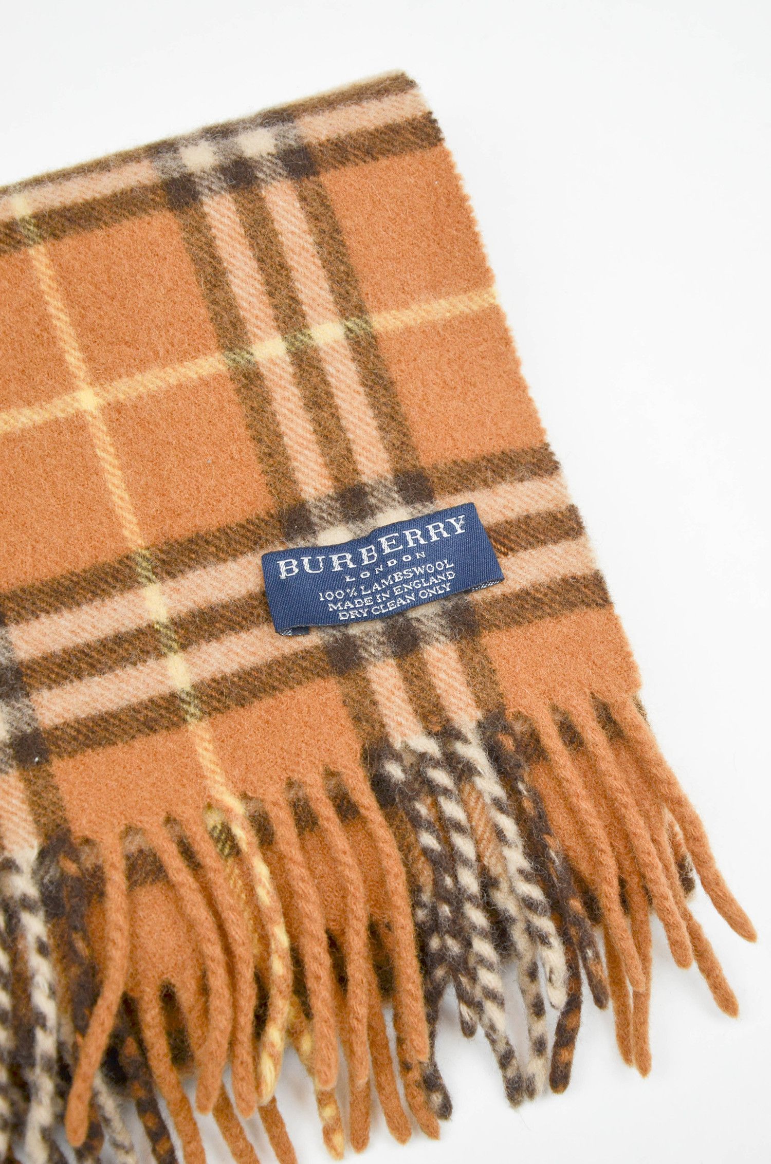 Burberry Burberry London Nova Check Lambswool Scarf – Camel Size ONE SIZE - 2 Thumbnail