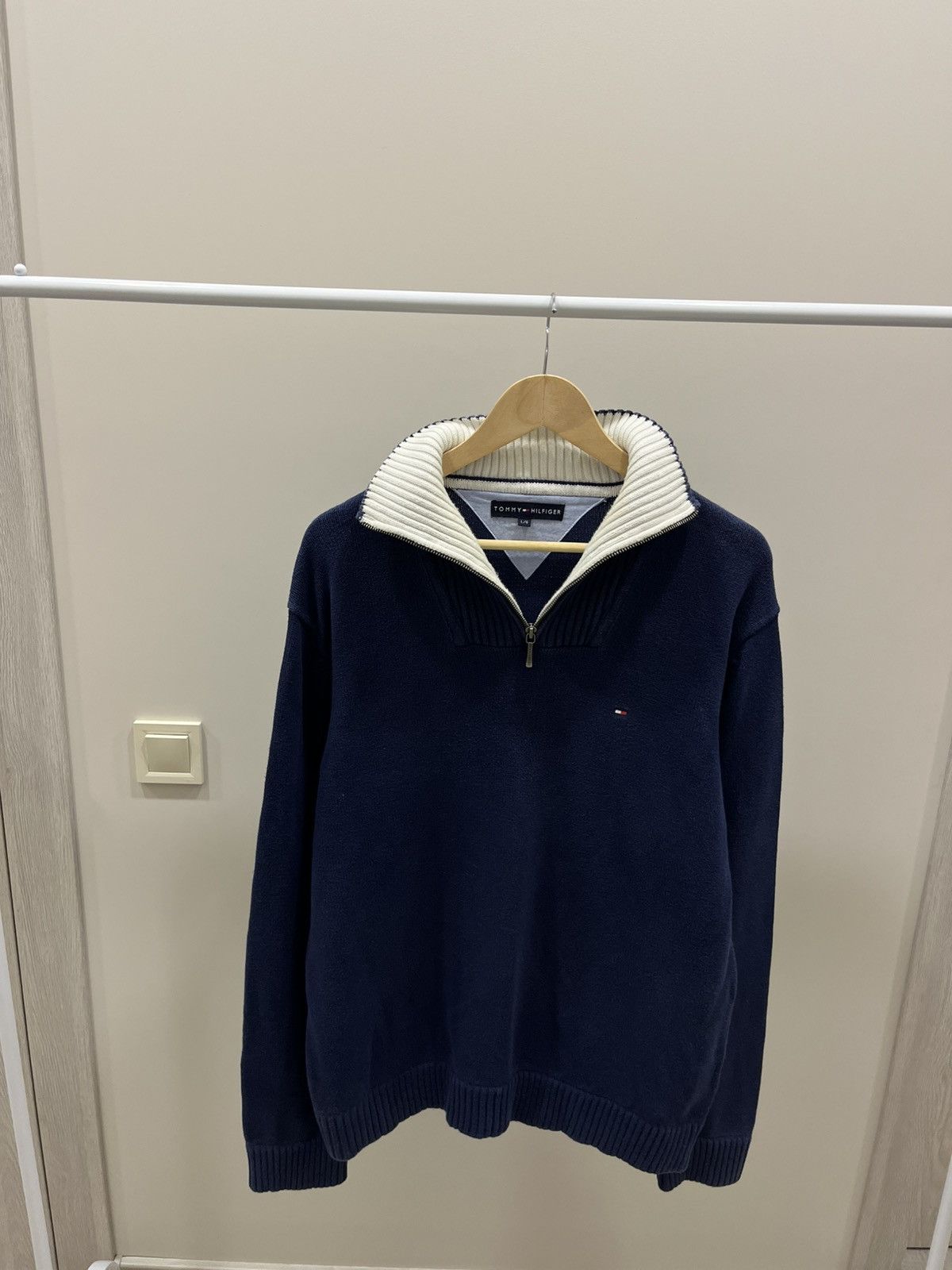 Tommy Hilfiger Tommy Hilfiger Old money style 1/3 Zip Cashmere Sweater Size US L / EU 52-54 / 3 - 1 Thumbnail
