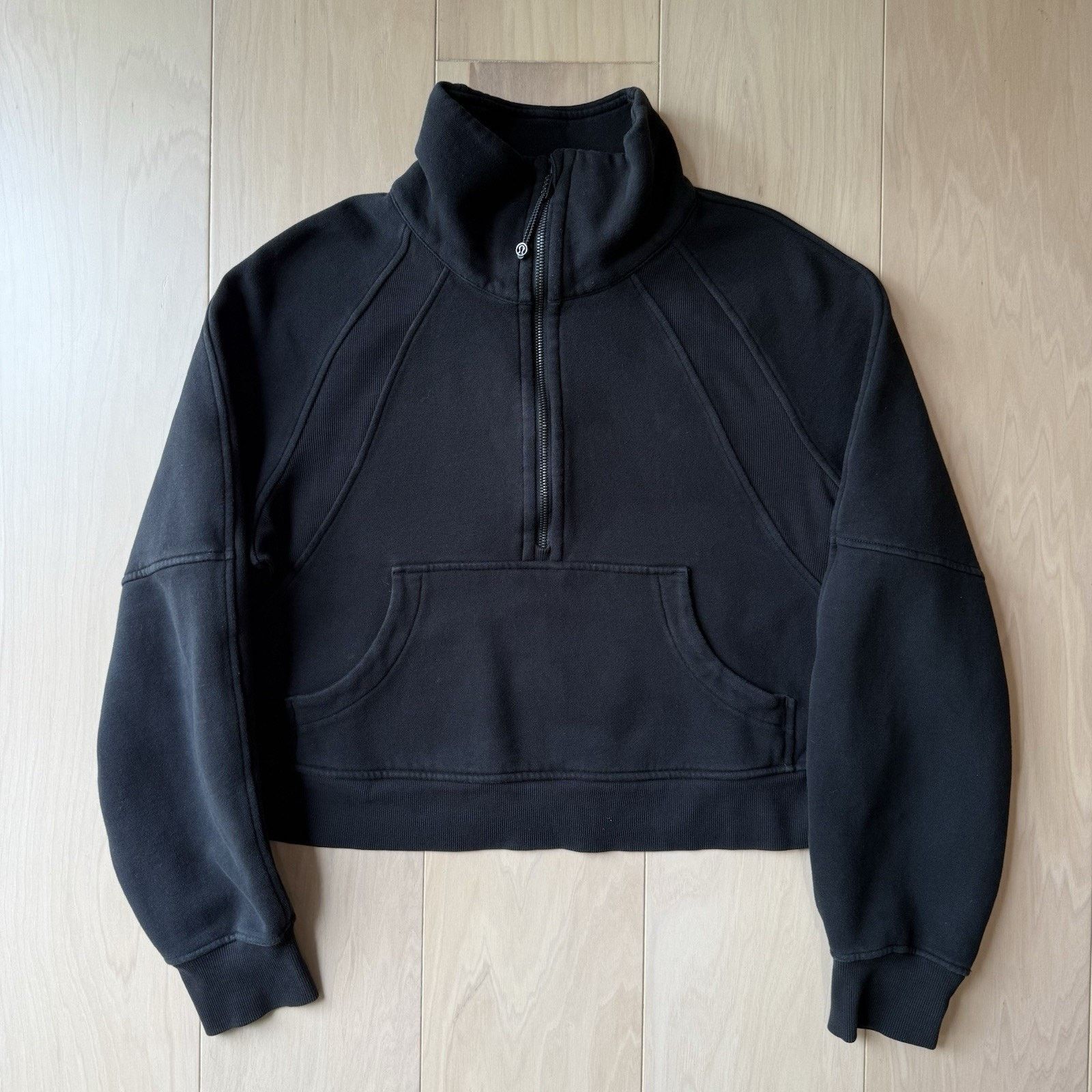 Lululemon Lululemon Scuba Oversized Half Zip M/L Black Funnel Neck Size M / US 6-8 / IT 42-44 - 2 Thumbnail