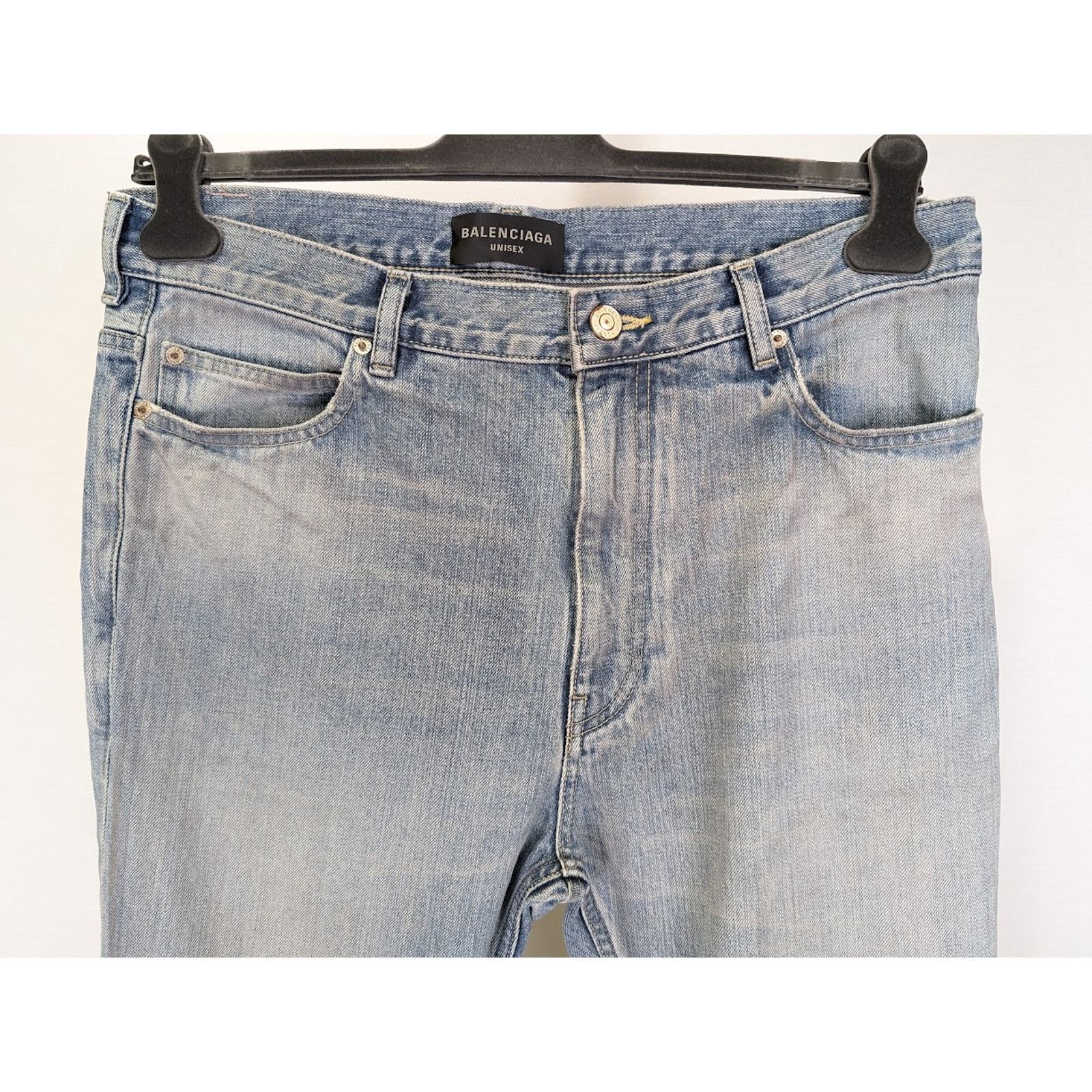 Balenciaga o1rshd1 Q:2 / Flared Denim Pants in Blue Size US 30 / EU 46 - 9 Thumbnail