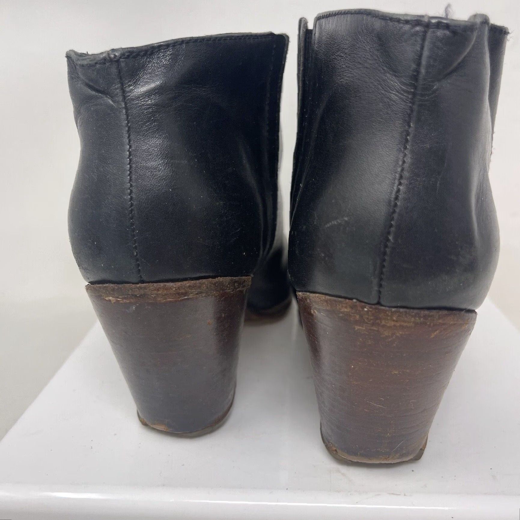 Rachel Comey Rachel Comey Mars Booties 7.5 Black Leather Chunky Heel Womens Size US 7.5 / IT 37.5 - 7 Thumbnail