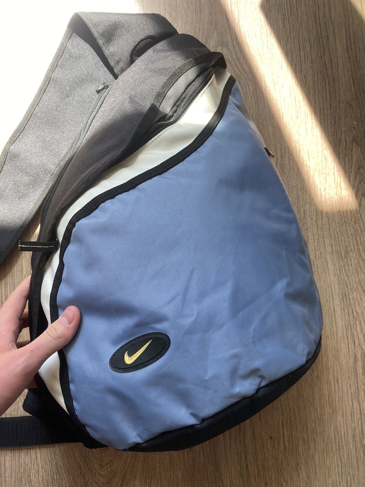 Nike Rare Vintage Nike TN Swoosh 90s Sling Bag blue laguna Size ONE SIZE - 7 Thumbnail