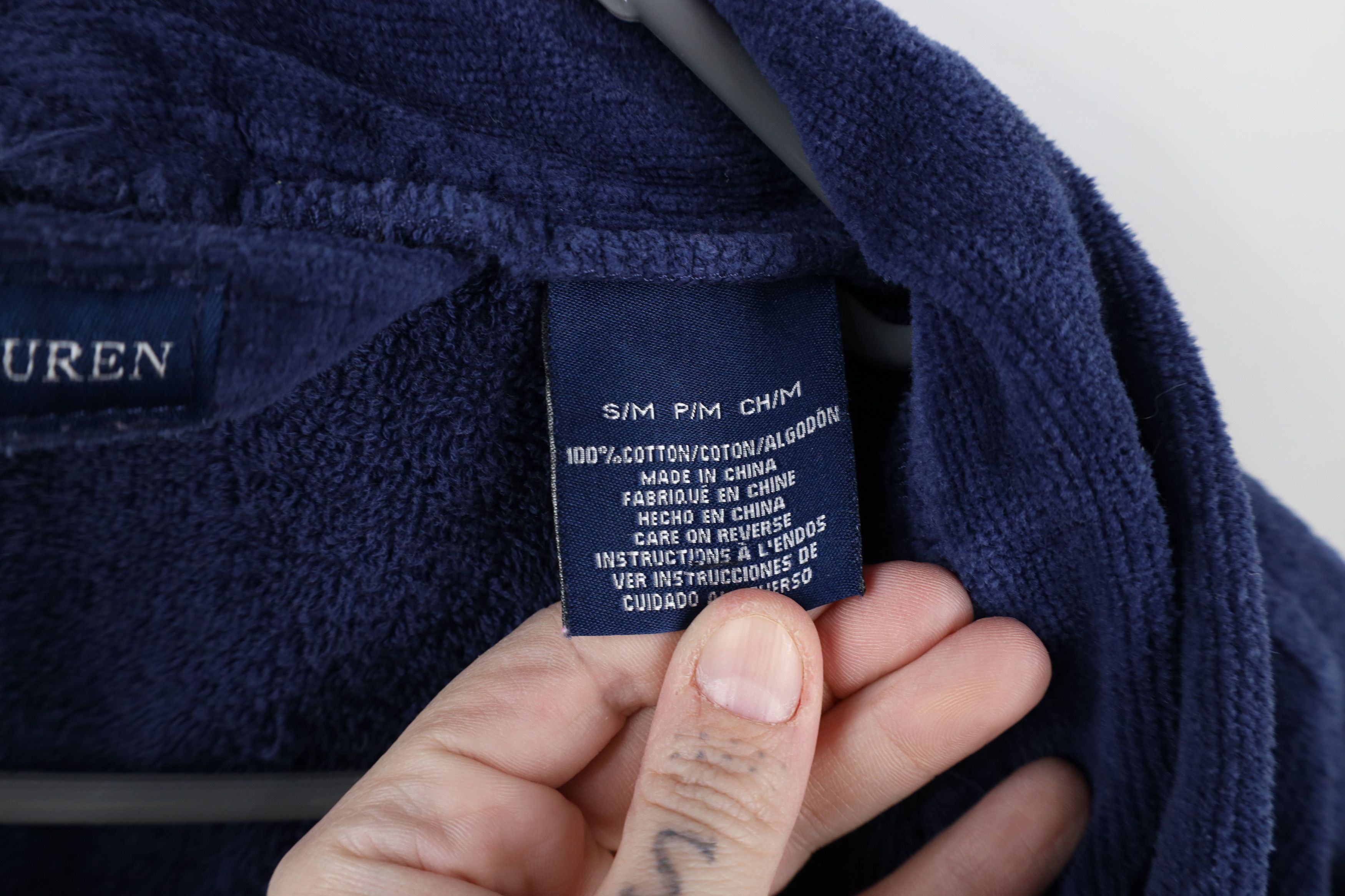 Polo Ralph Lauren Vintage 90s Ralph Lauren Faded Heavy Belted Bath Robe Size US M / EU 48-50 / 2 - 13 Thumbnail