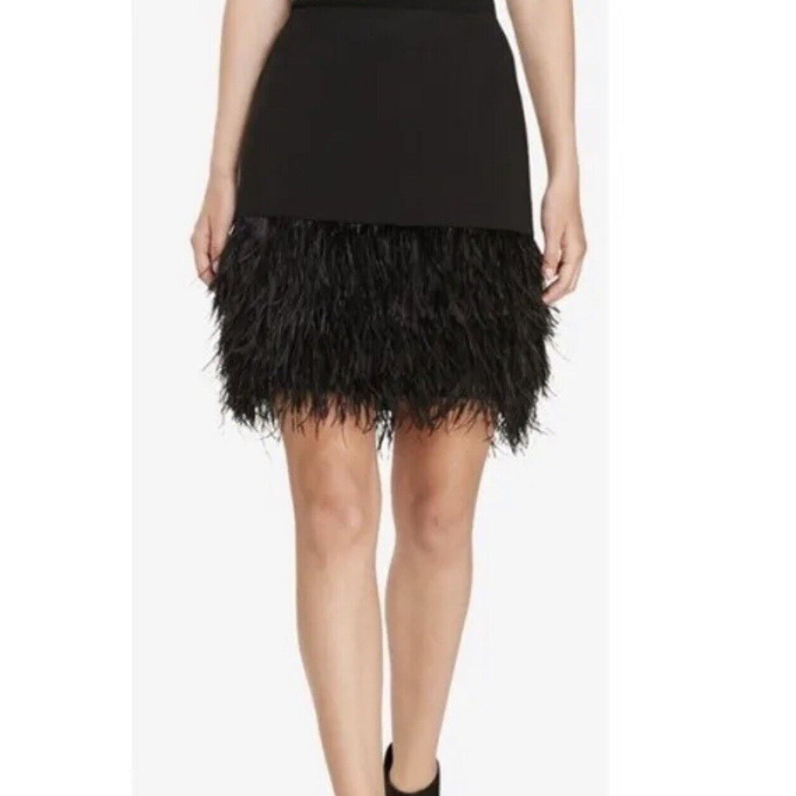 Ralph Lauren Ostrich Feather Hem Mini Skirt Western Preppy 6