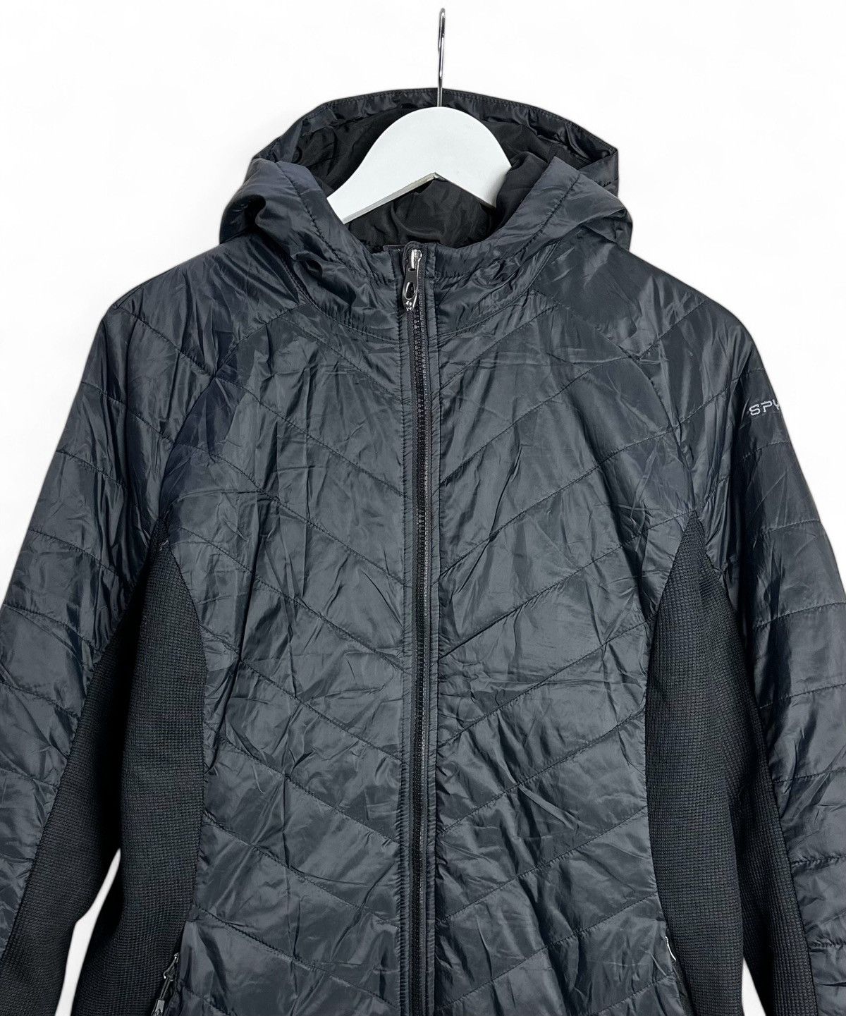 Spyder Spyder Women's Logo Jacket Hooded Zipper Size L Size L / US 10 / IT 46 - 3 Thumbnail
