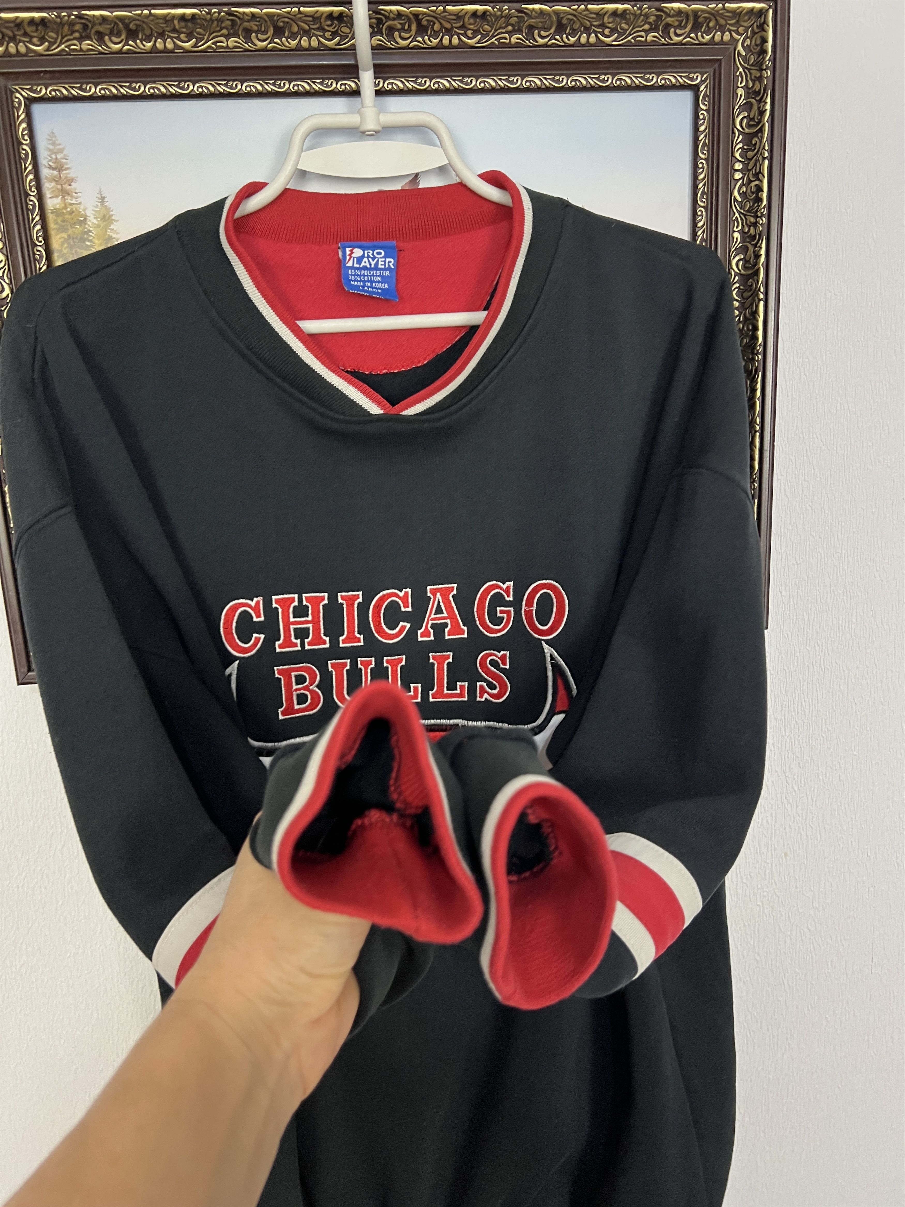 Pro Player Vintage 90's Chicago Bulls NBA Big Logo Sweatshirt Crewneck Size US L / EU 52-54 / 3 - 8 Thumbnail