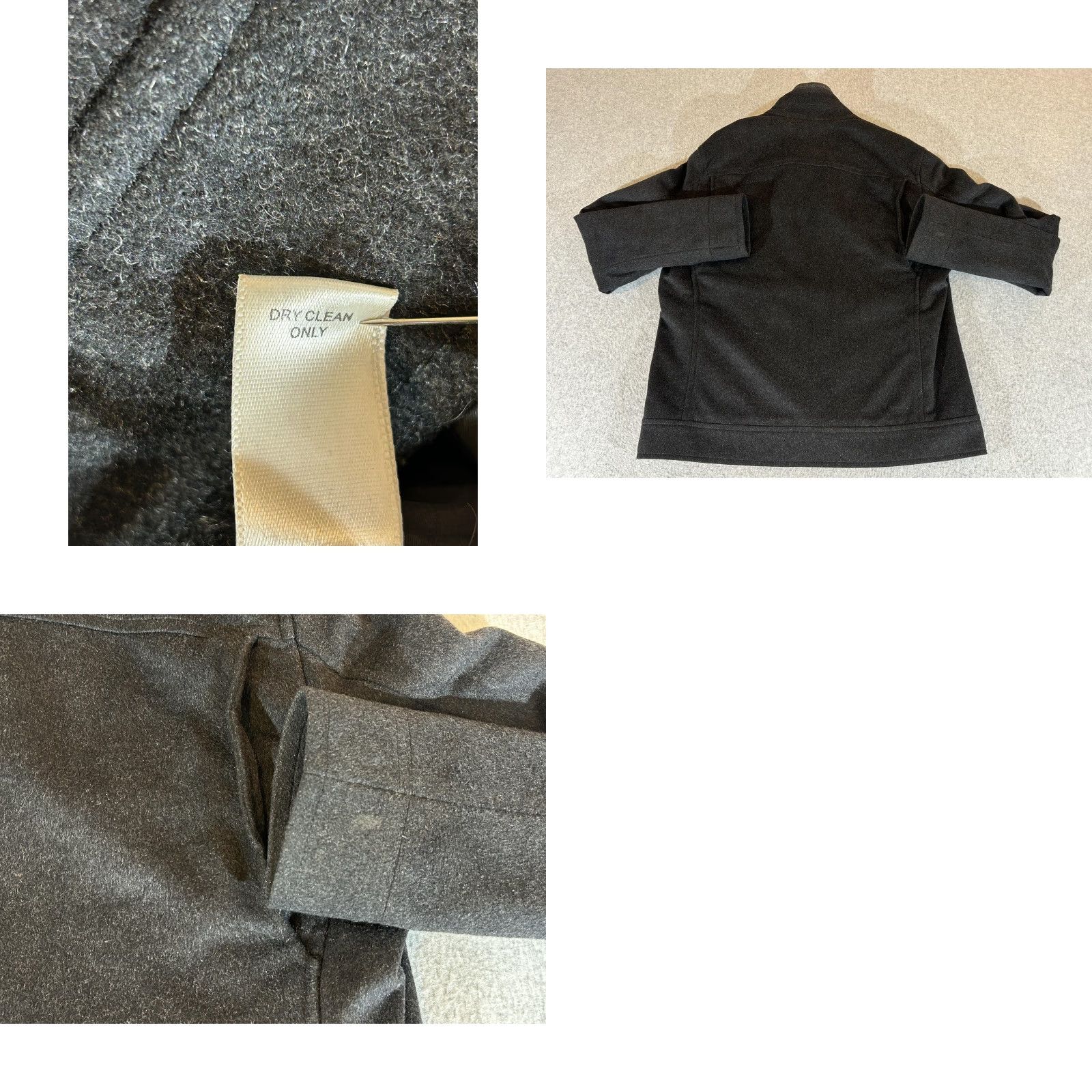 Banana Republic Banana Republic Jacket Mens M Gray Bomber Wool Full Zip Insulated Knit Collar Pockets Button Size US M / EU 48-50 / 2 - 9 Thumbnail
