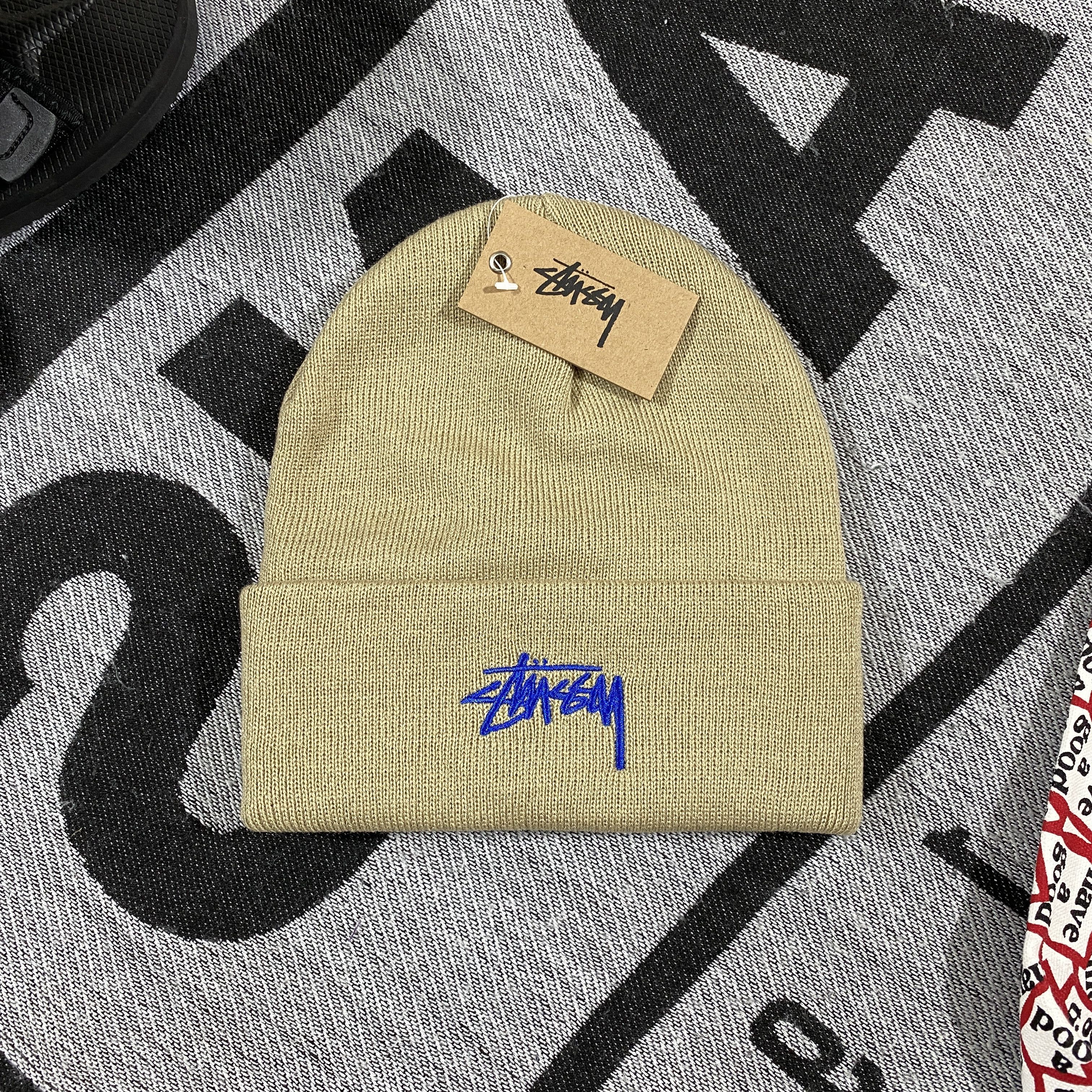 Stussy Stussy Brushed Out Stock Skullcap Beanie in Sand