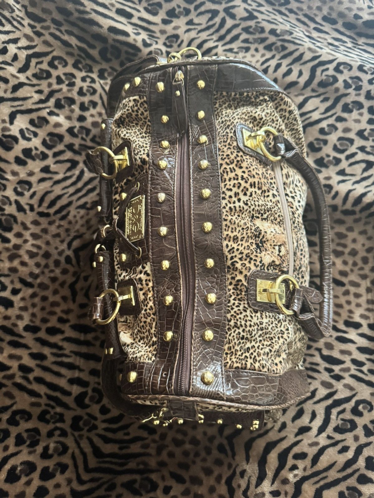 Dolce & Gabbana Dolce and Gabbana Cheetah Print Duffle Size ONE SIZE - 4 Thumbnail