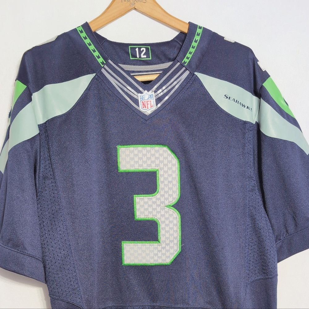 NFL NFL Seattle Seahawks #3 sz 48 Nike Football Jersey Russell Size US XL / EU 56 / 4 - 2 Thumbnail