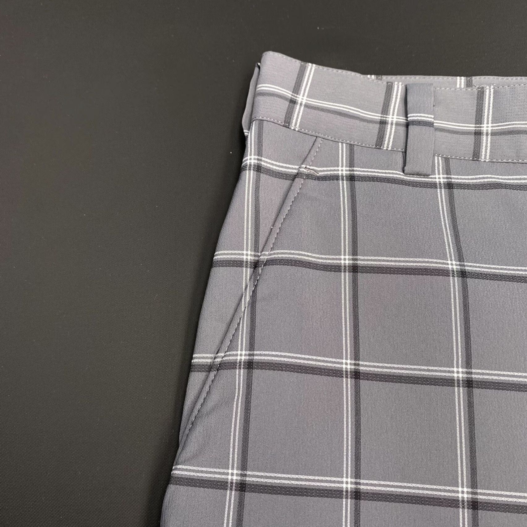 Nike Nike Golf Shorts Mens 30 Gray Flat Front Stretch DriFit Plaid Bermuda Shorts Athletic Casual Size US 30 / EU 46 - 4 Thumbnail