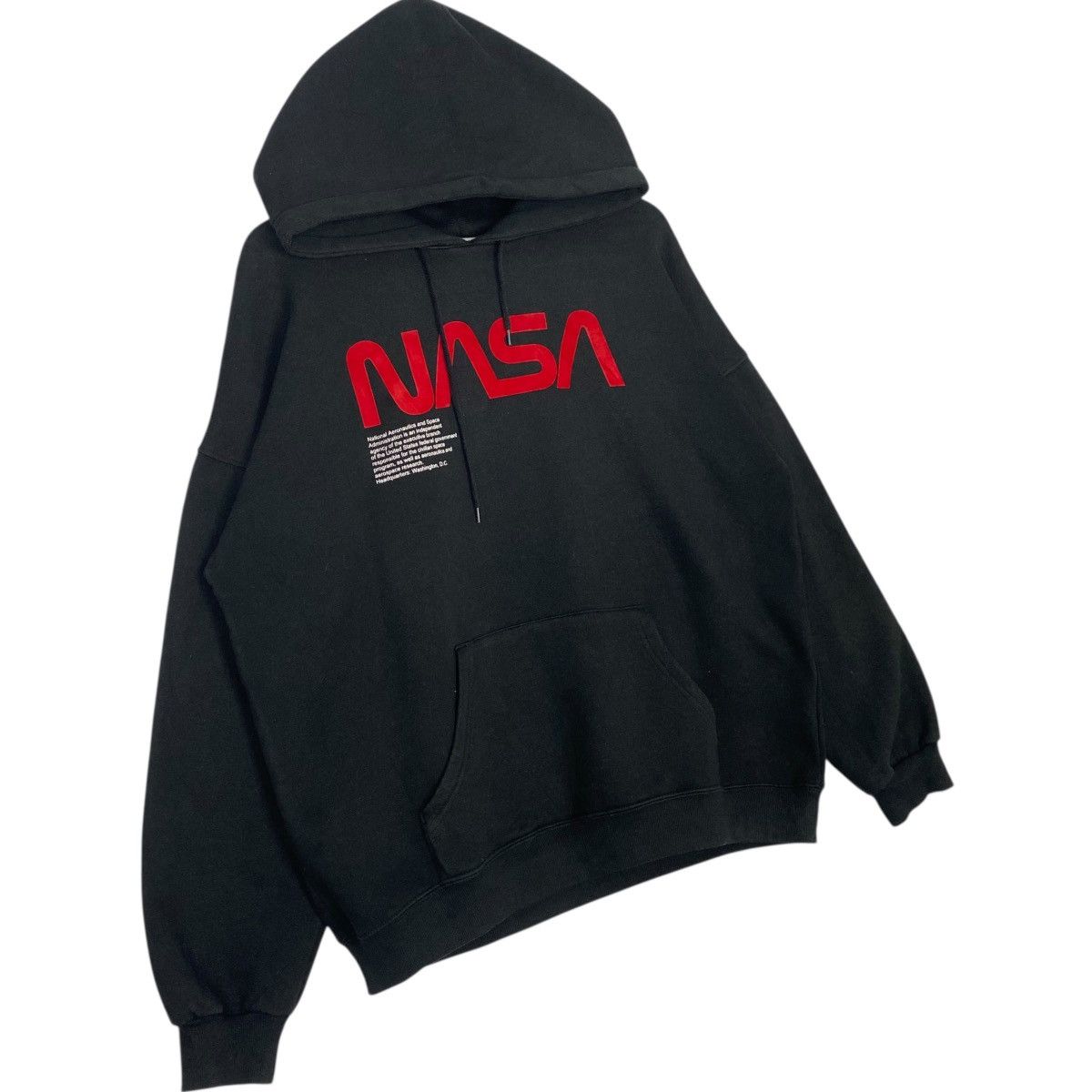 Vintage Vintage NASA Hoodie Sweater Big Logo Printed Black Size L Size US M / EU 48-50 / 2 - 3 Thumbnail