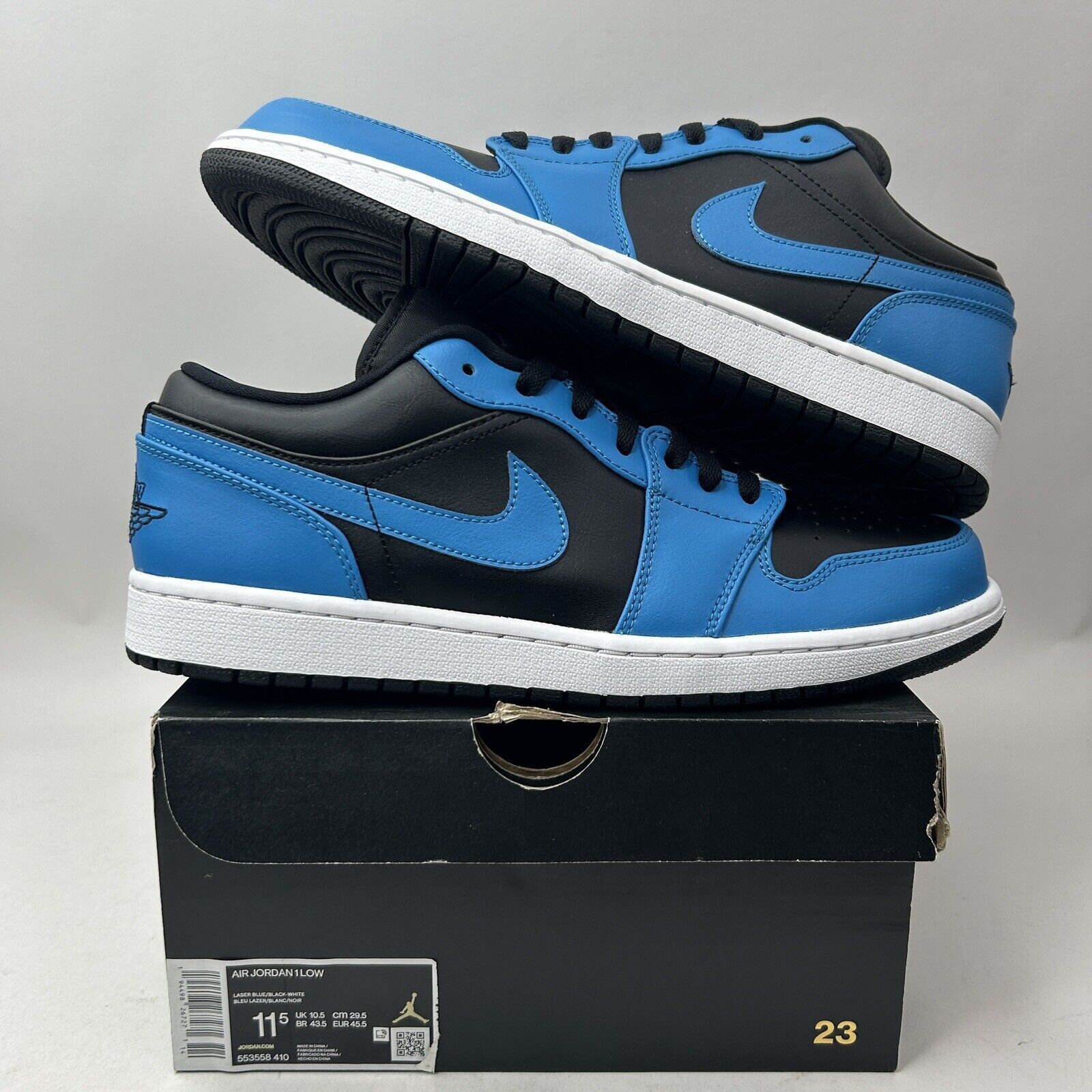 Nike Air Jordan Low Retro “Laser Blue Black” 2023