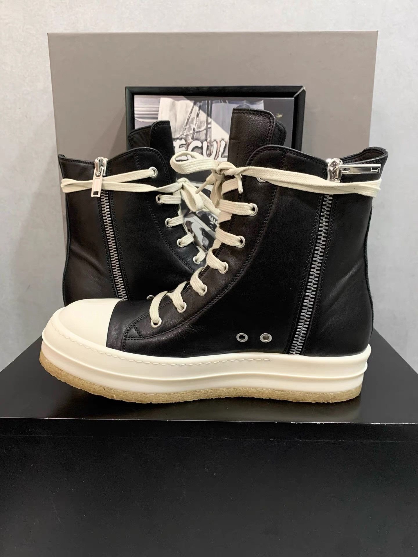 Rick Owens Rick Owens 25FW Gum Sole Thick Sole Big Converse K34 Size US 5.5 / EU 38 - 5 Thumbnail