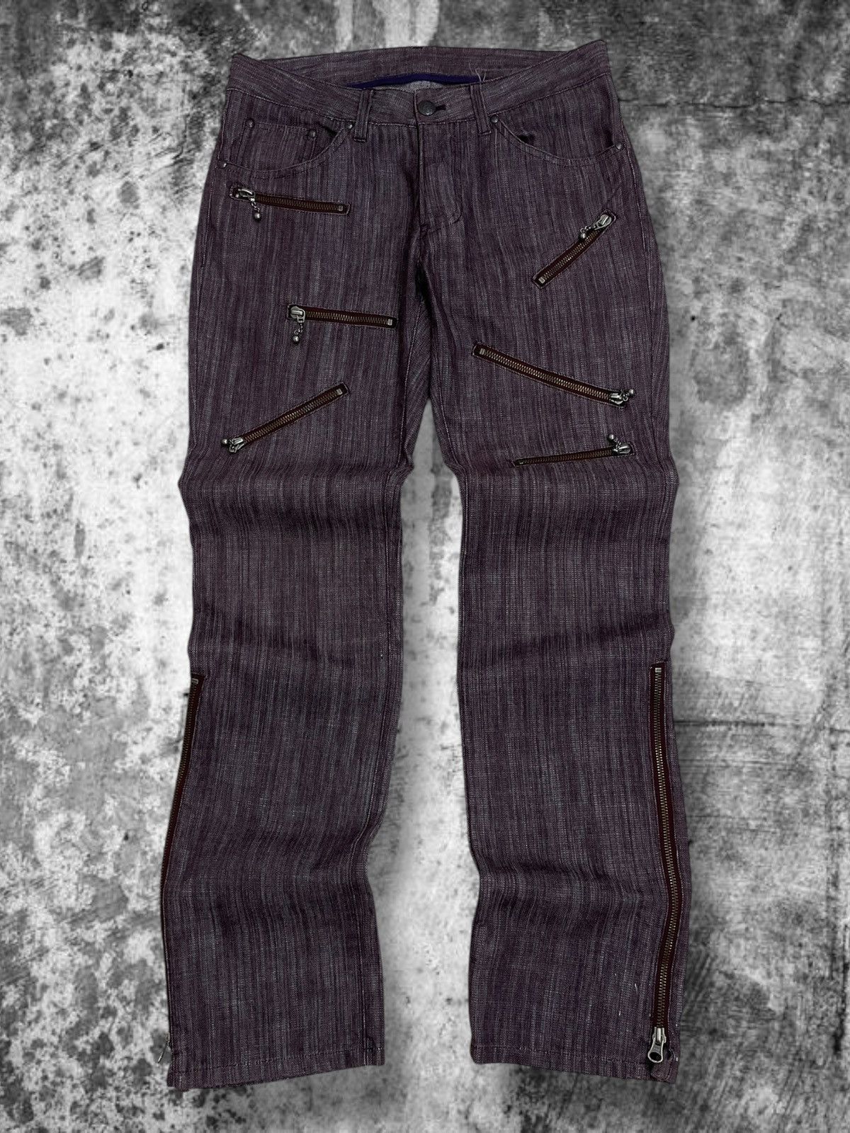 Hysteric Glamour Vintage Japan Icon 90’s Custom Culture Punk Multizip Jean Size US 30 / EU 46 - 1 Thumbnail
