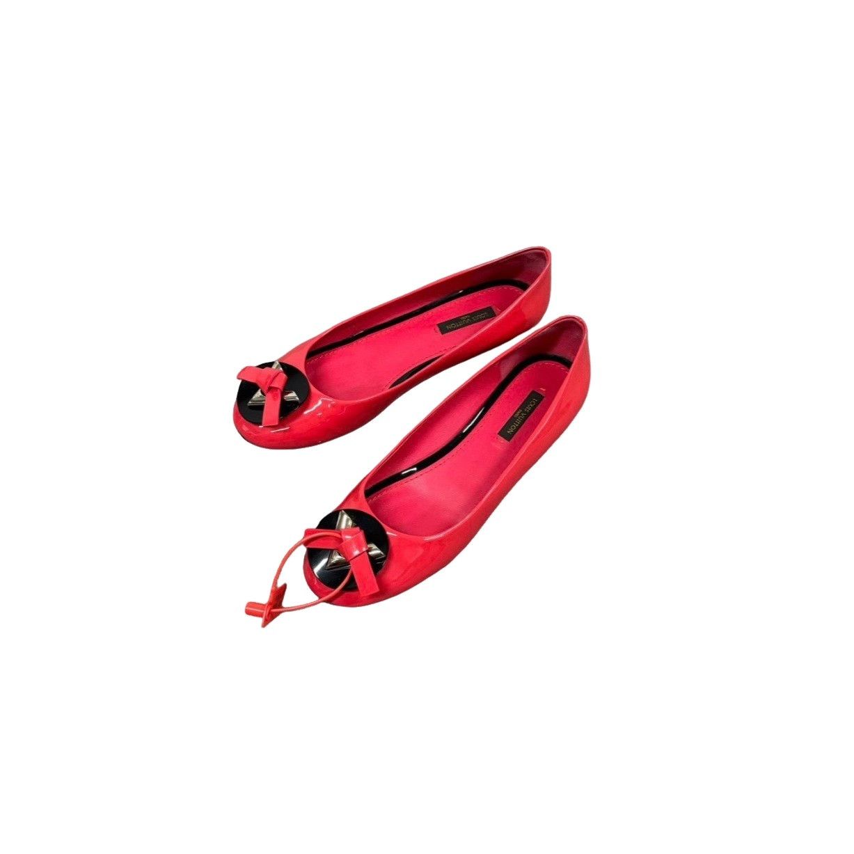 Louis Vuitton Louis Vuitton Red Patent Bow Flats 36.5 Size US 6.5 / IT 36.5 - 1 Thumbnail