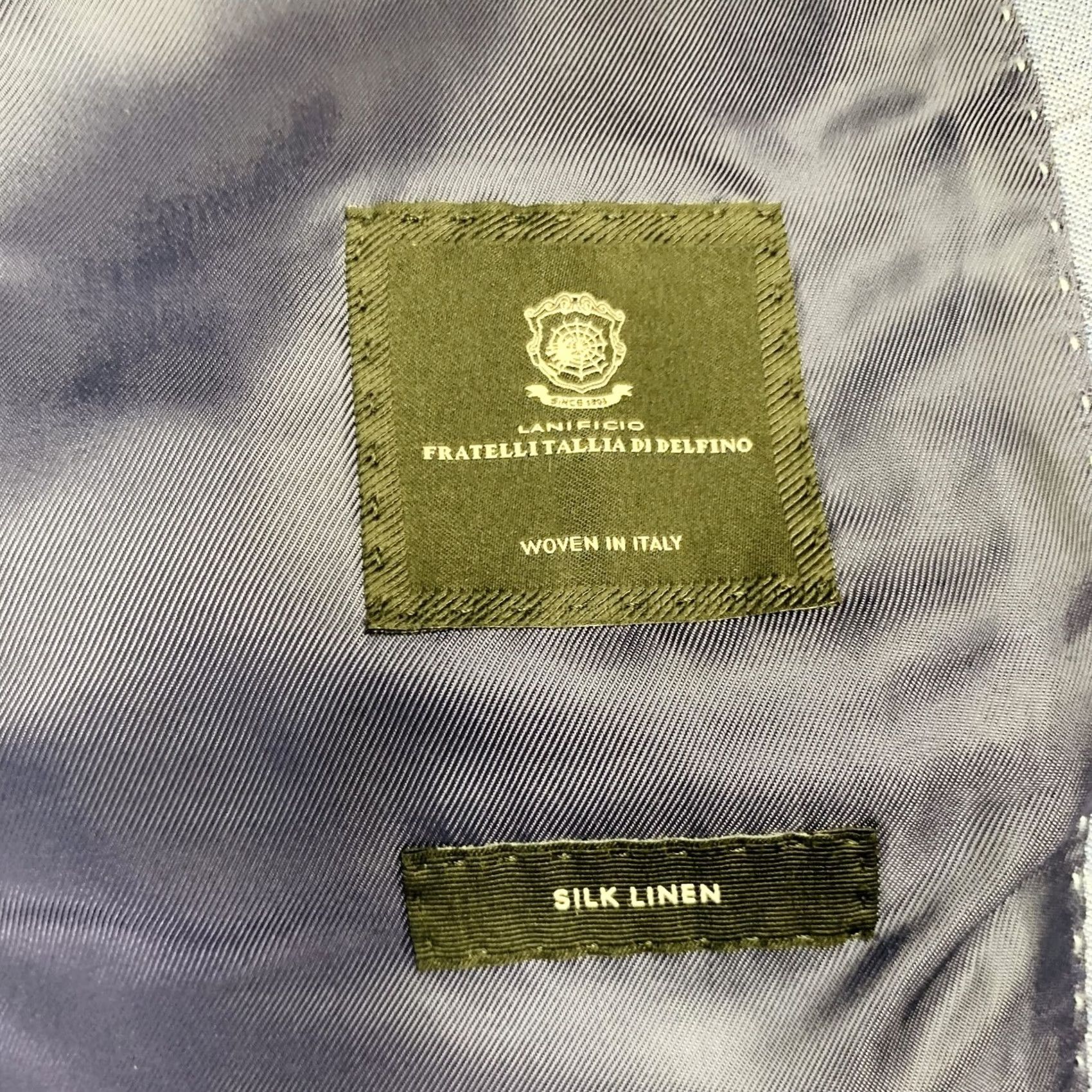 Hugo Boss HUGO BOSS Sport Coat Size 40 Blue Black Window Pane Silk Linen Tailored Fit Size US XXS / EU 40 - 7 Thumbnail