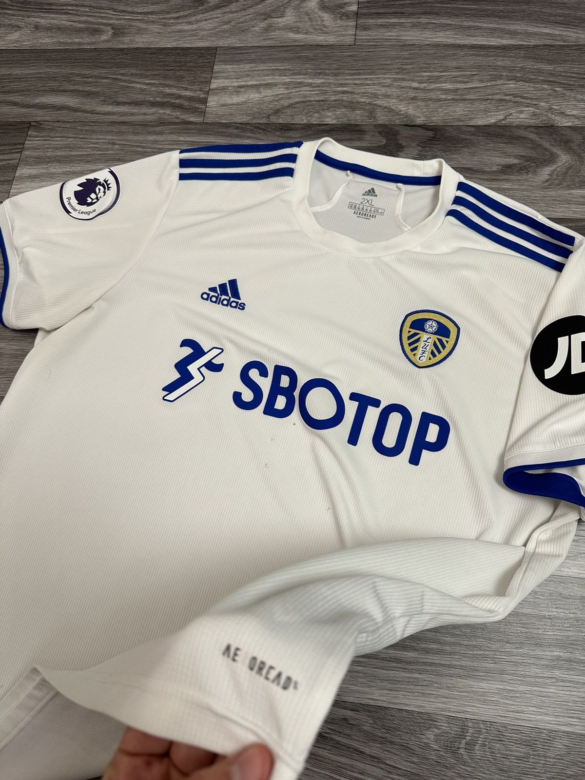 Adidas Adidas Leeds United 2020-2021 Home Football Jersey shirt Size US XXL / EU 58 / 5 - 6 Thumbnail