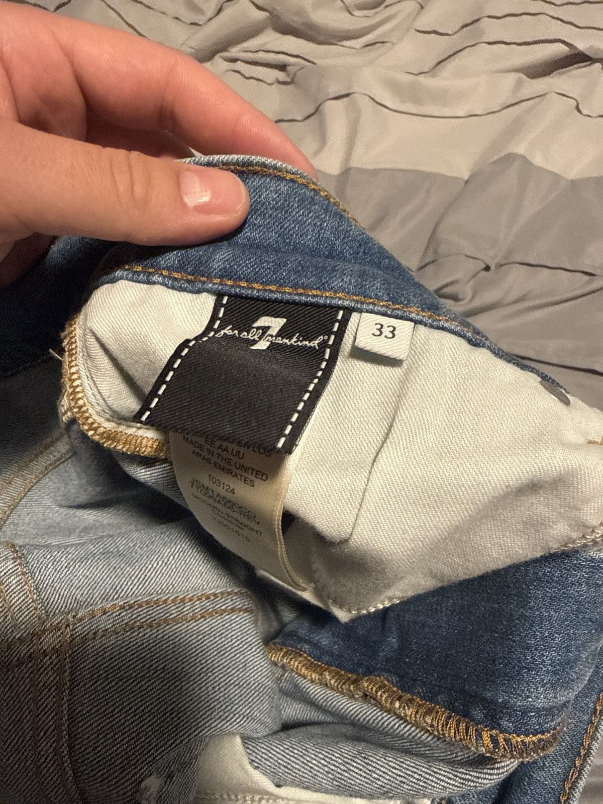 Seven 7 Seven “Modern Straight” Light Wash Size US 33 - 4 Thumbnail