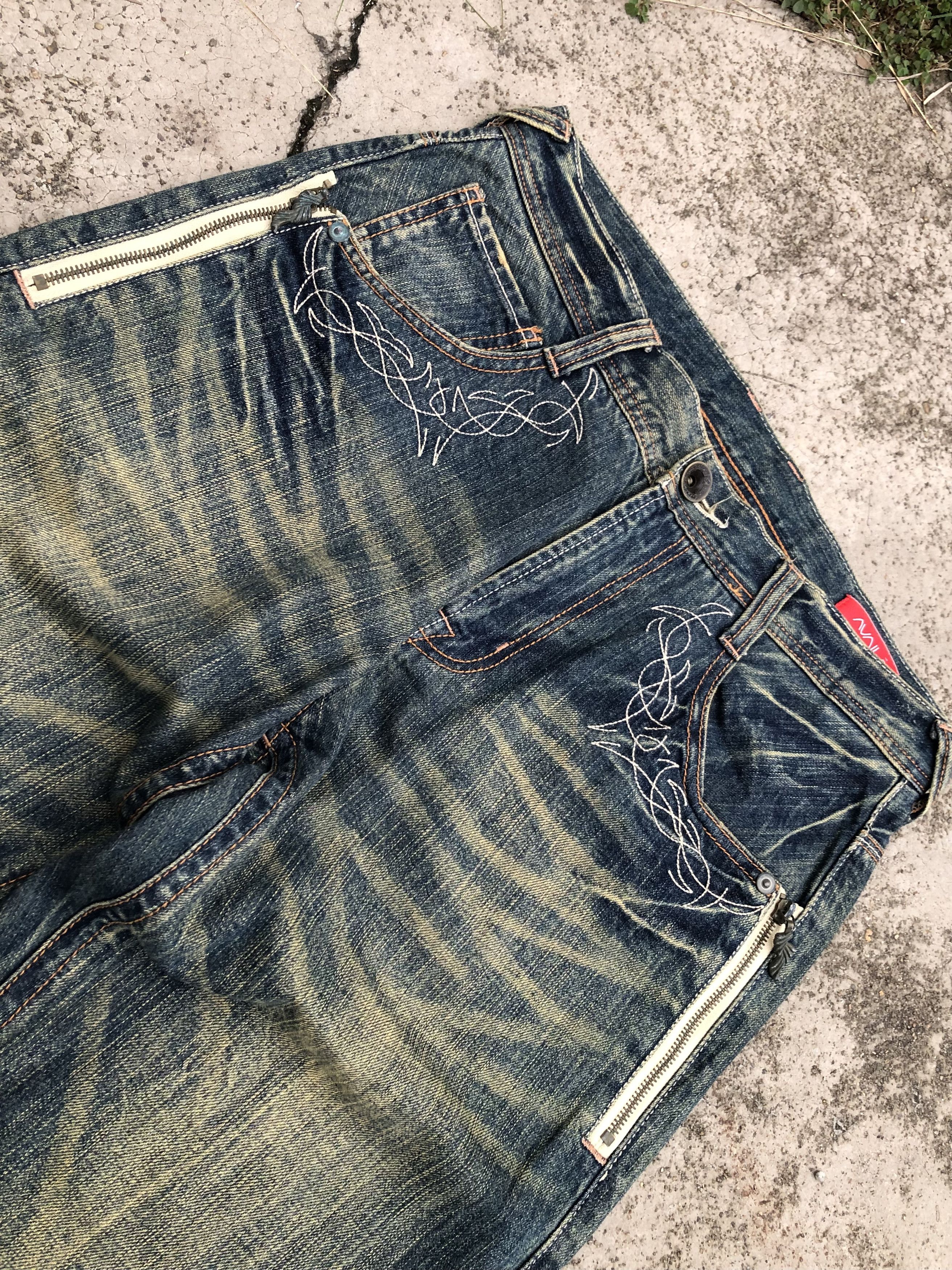 Japanese Brand RUSTY BLUE AVAIL JEANS Size US 32 / EU 48 - 5 Thumbnail
