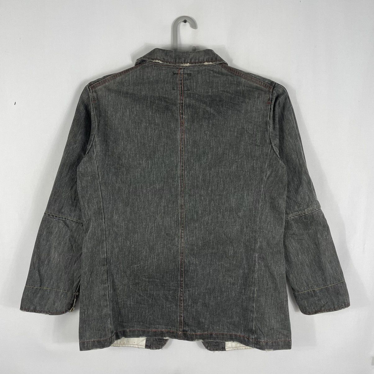 Japanese Brand × Vintage 🔥Rare🔥🇯🇵Power To People Distress Stylish Buttons Chore Jacket Size US S / EU 44-46 / 1 - 4 Thumbnail