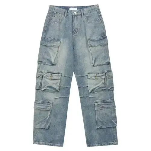 Designer × Japanese Brand × Vintage distressed hiphop baggy cargo pants Size US 30 / EU 46 - 1 Thumbnail