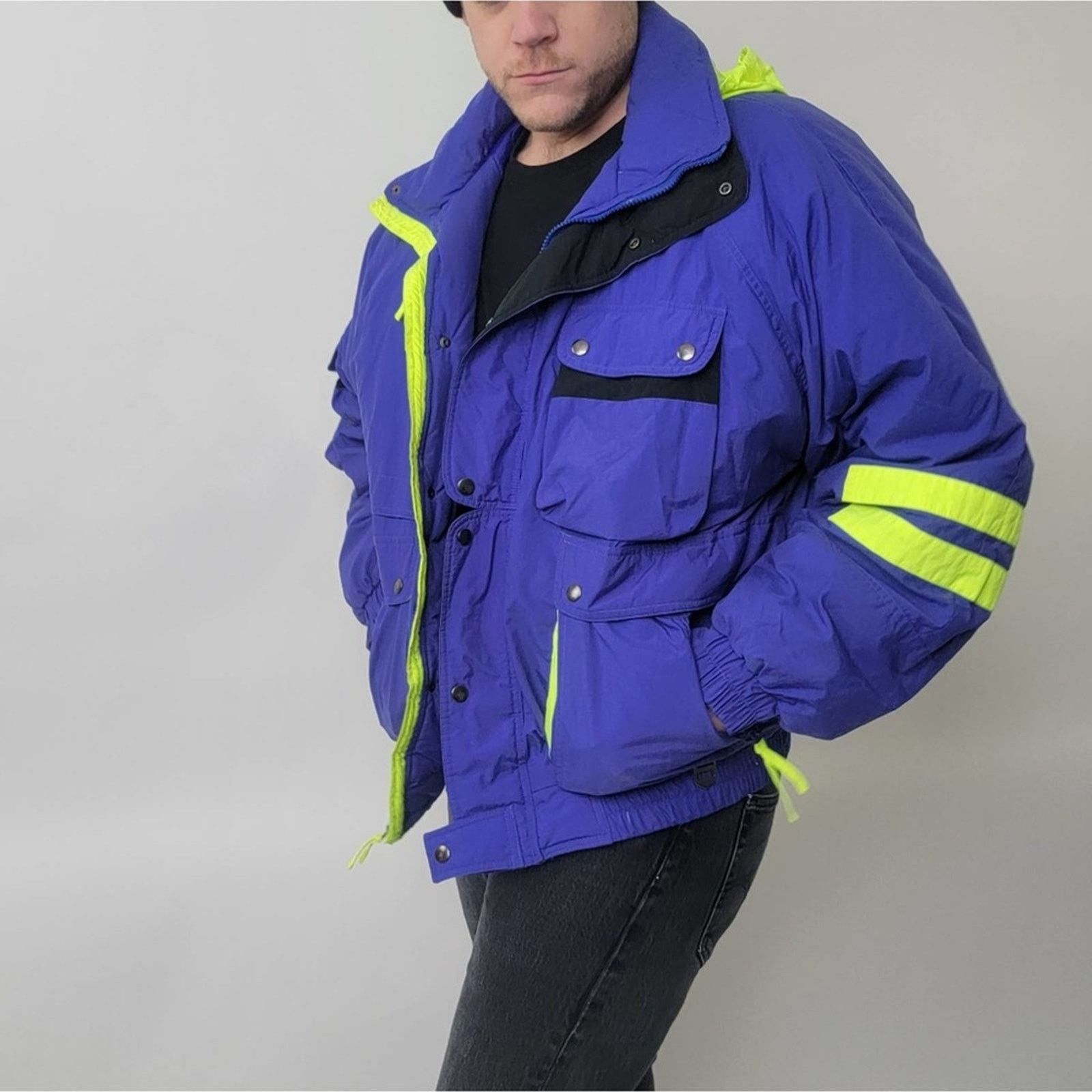 Vintage Vintage 90's Steeper Slopes Ski Snowboarding Puffer Jacket Size US L / EU 52-54 / 3 - 4 Thumbnail